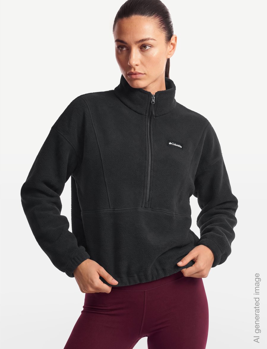 Columbia Sportswear - Timber Meadow MTR Fleece HZ - toppar - black - 3