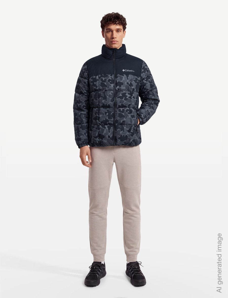 Columbia Sportswear - Puffect IV Printed Jacket - sulejoped ja voodriga joped - black puzzle camo, black - 0