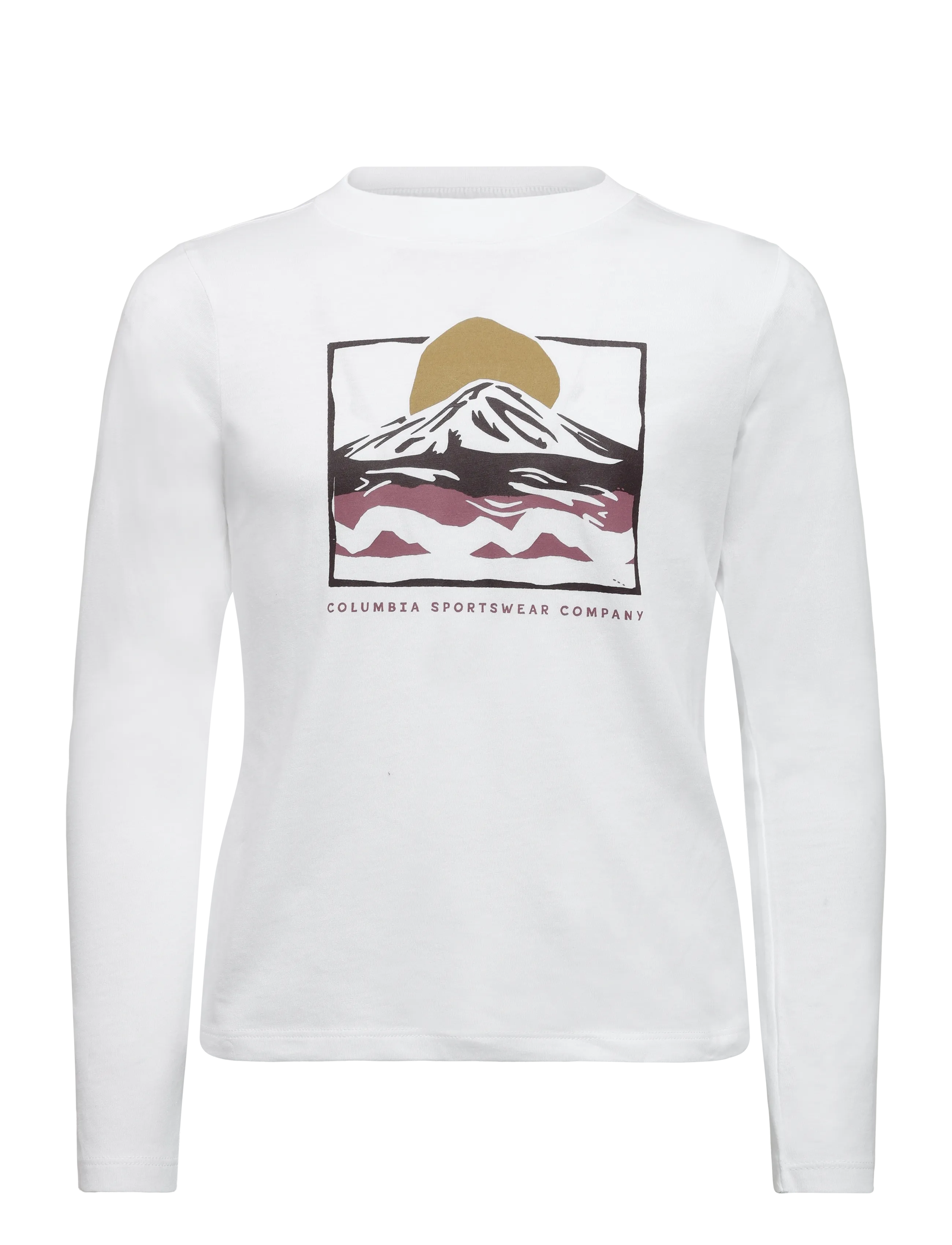 Columbia Sportswear Hazeldel Hill II LS Graphic Tee - Long-sleeved t-shirts - WHITE, ALL TERRAIN / white
