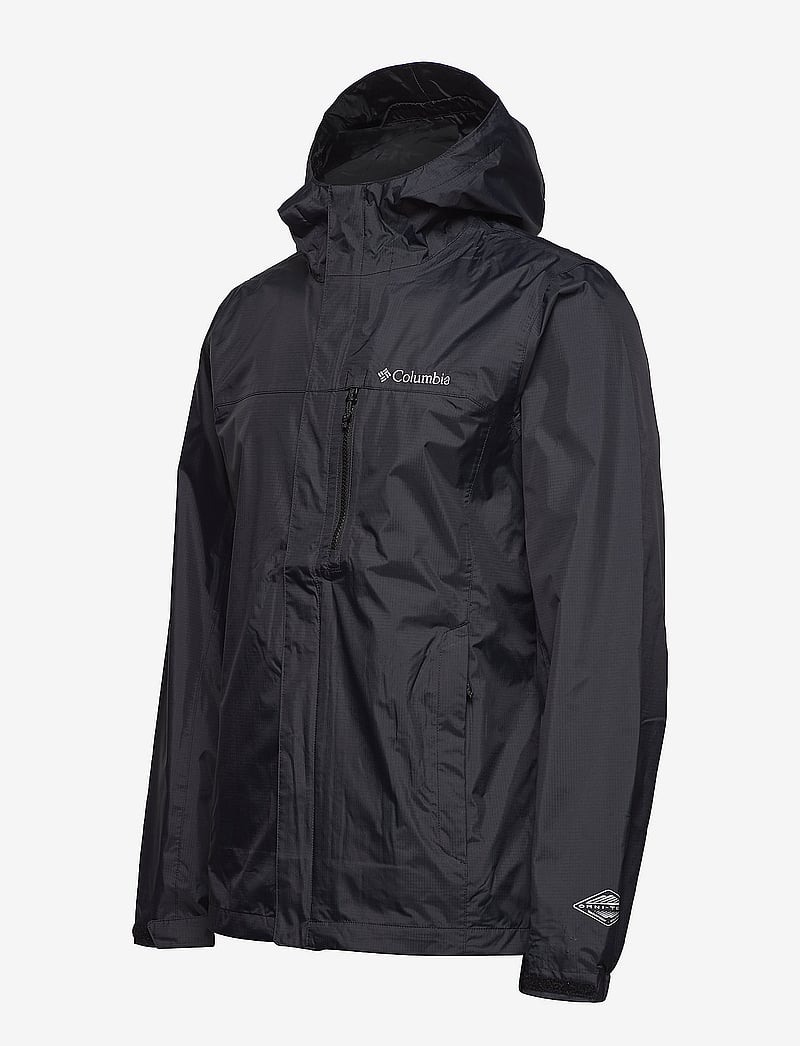 Black columbia rain jacket on sale