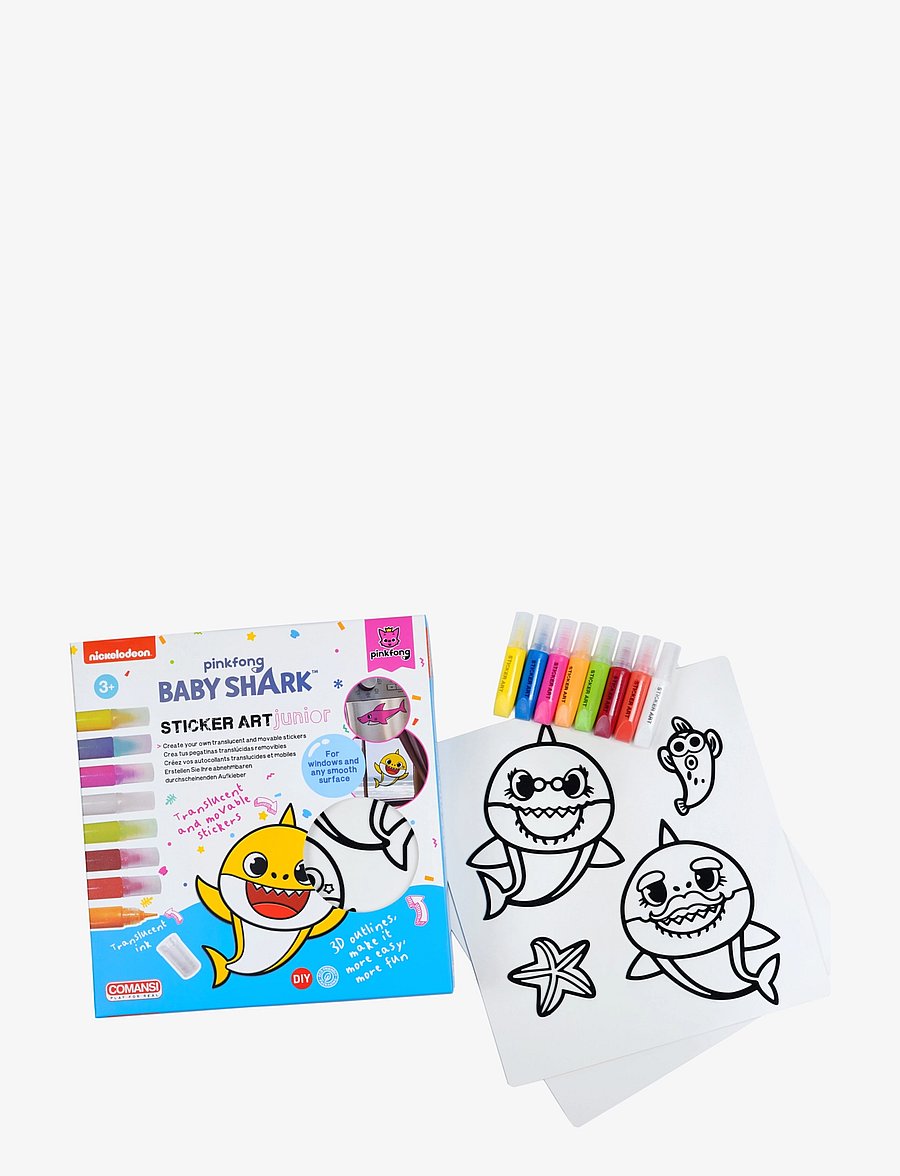 Comansi - STICKER ART JUNIOR - BABY SHAR - skrivset - multi - 0
