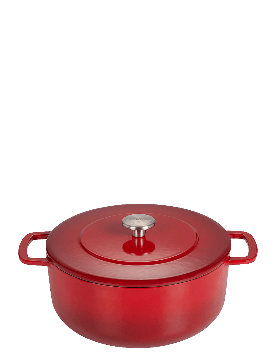 Combekk - Dutch Oven 24cm Enameled Recycled Cast Iron Cherry - gusseisen töpfe - red - 1