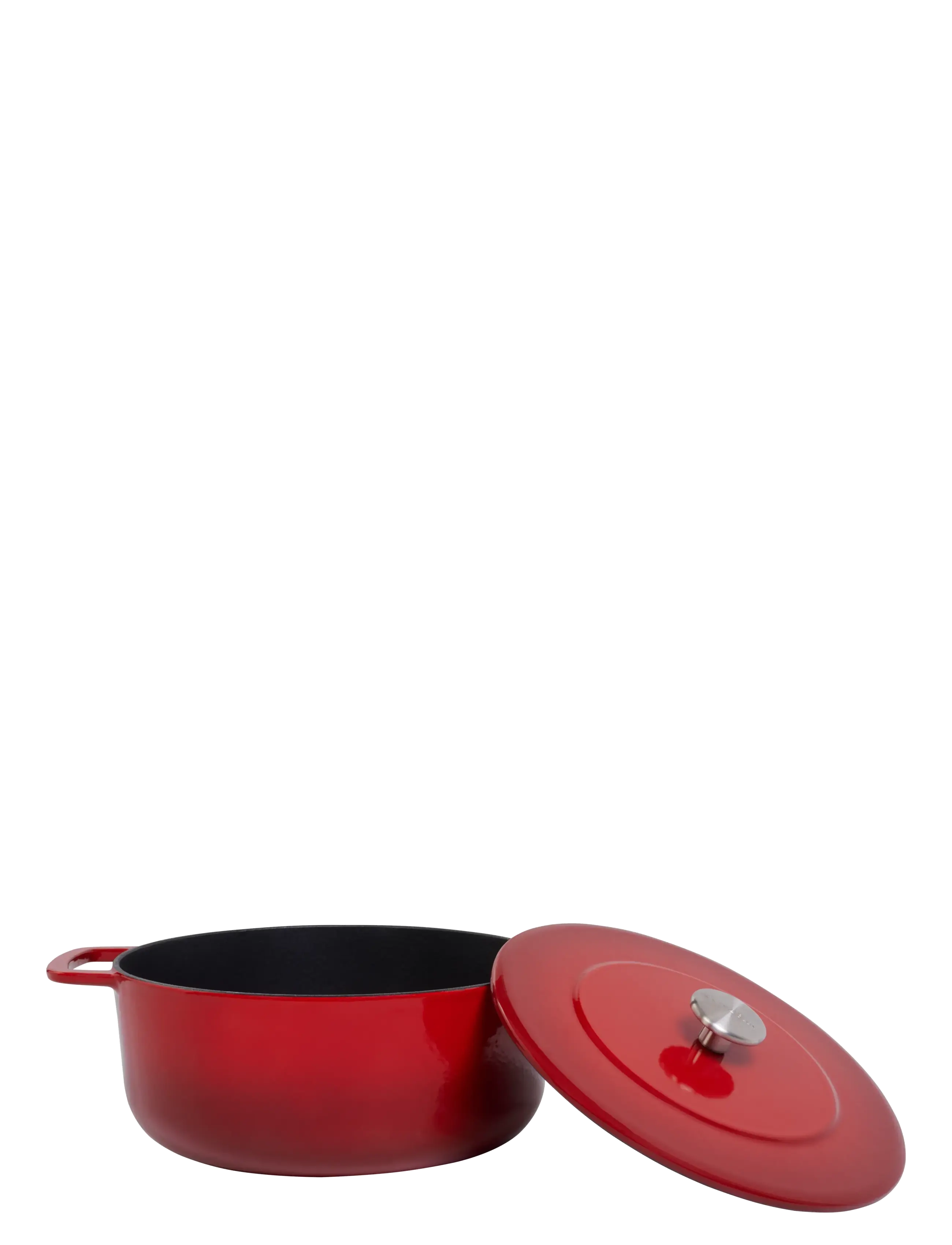 Combekk - Dutch Oven 24cm Enameled Recycled Cast Iron Cherry - gusseisen töpfe - red - 2