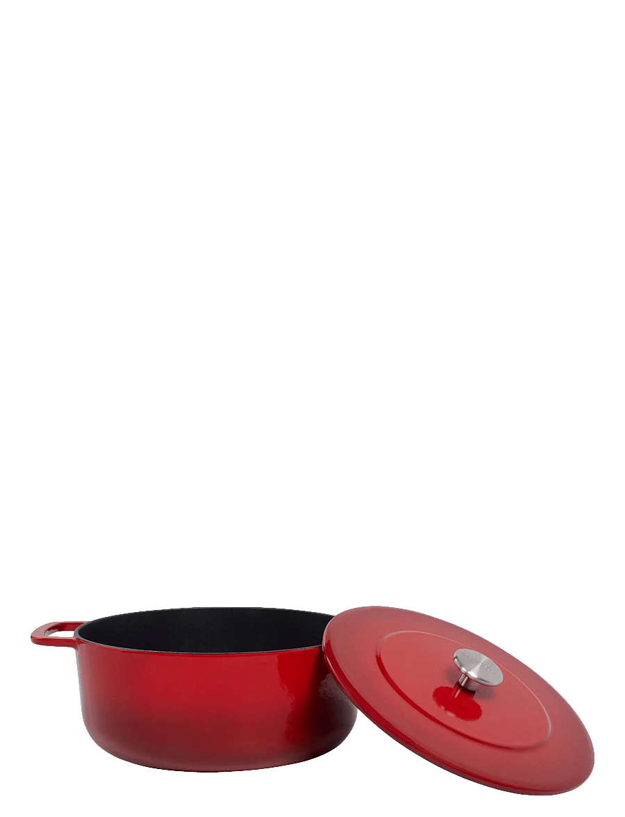 Combekk - Dutch Oven 24cm Enameled Recycled Cast Iron Cherry - gusseisen töpfe - red - 2