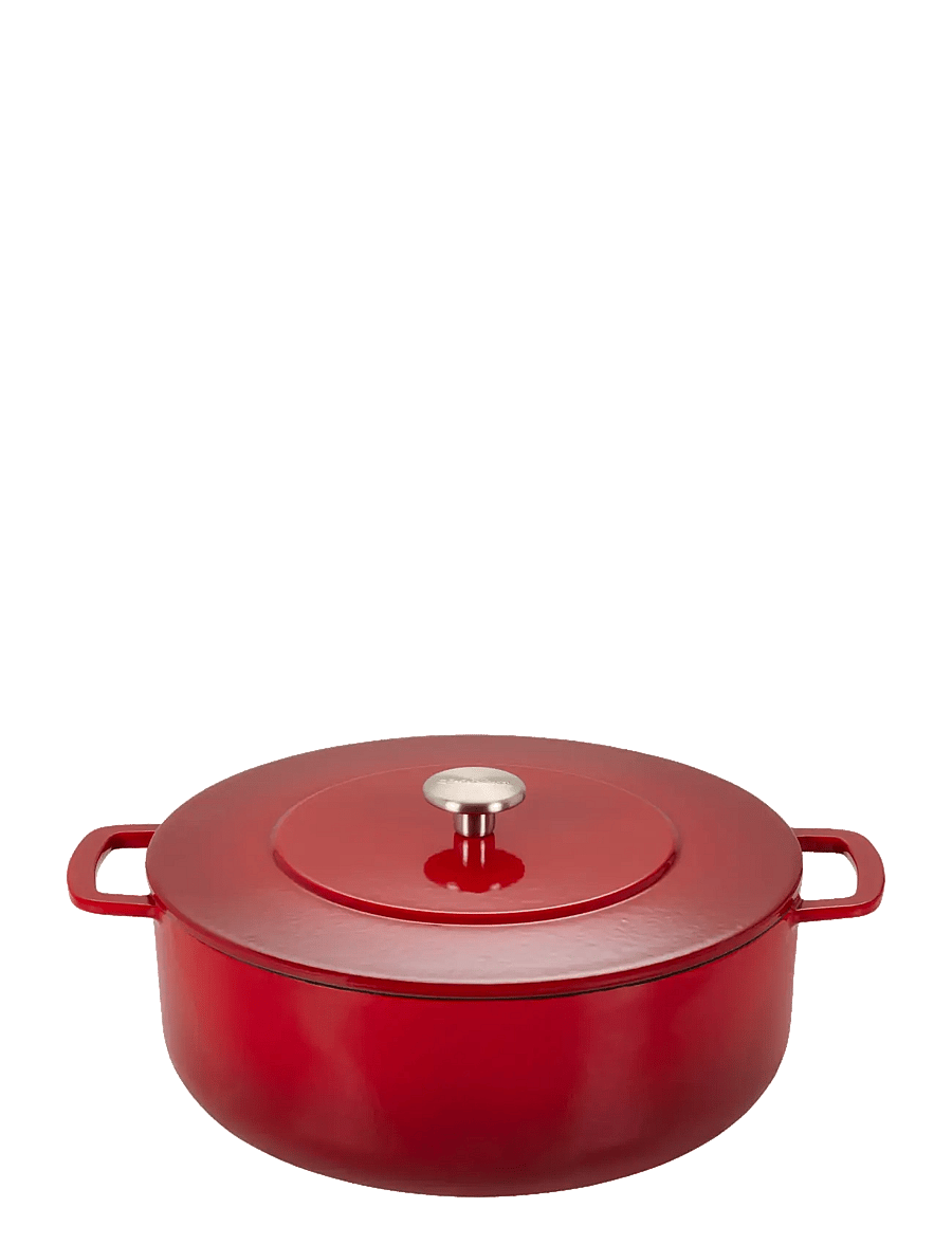 Combekk - Dutch Oven 28cm Enameled Recycled Cast Iron Cherry - gusseisen töpfe - red - 1