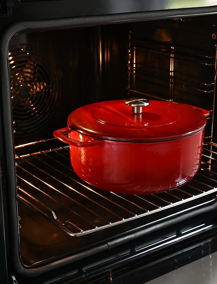 Combekk - Dutch Oven 28cm Enameled Recycled Cast Iron Cherry - gusseisen töpfe - red - 5