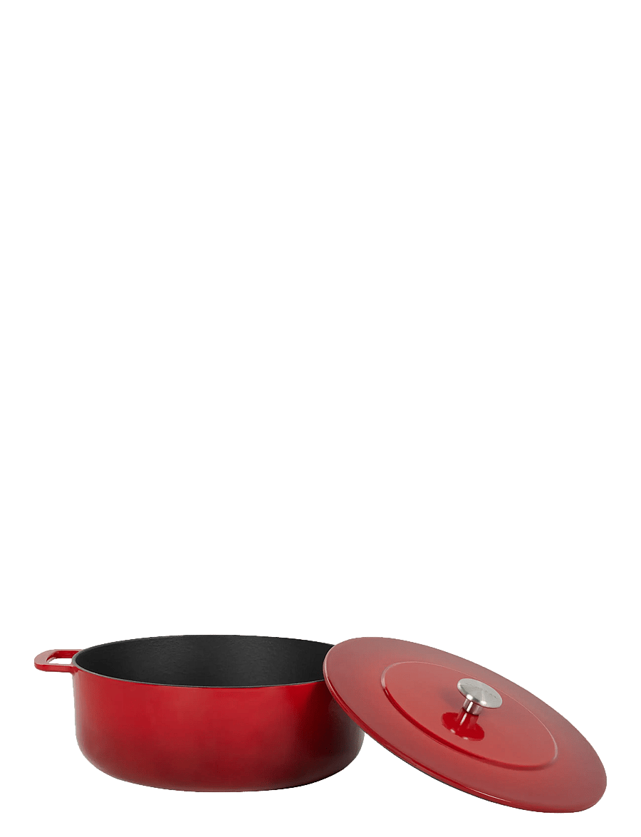 Combekk - Dutch Oven 28cm Enameled Recycled Cast Iron Cherry - gusseisen töpfe - red - 2
