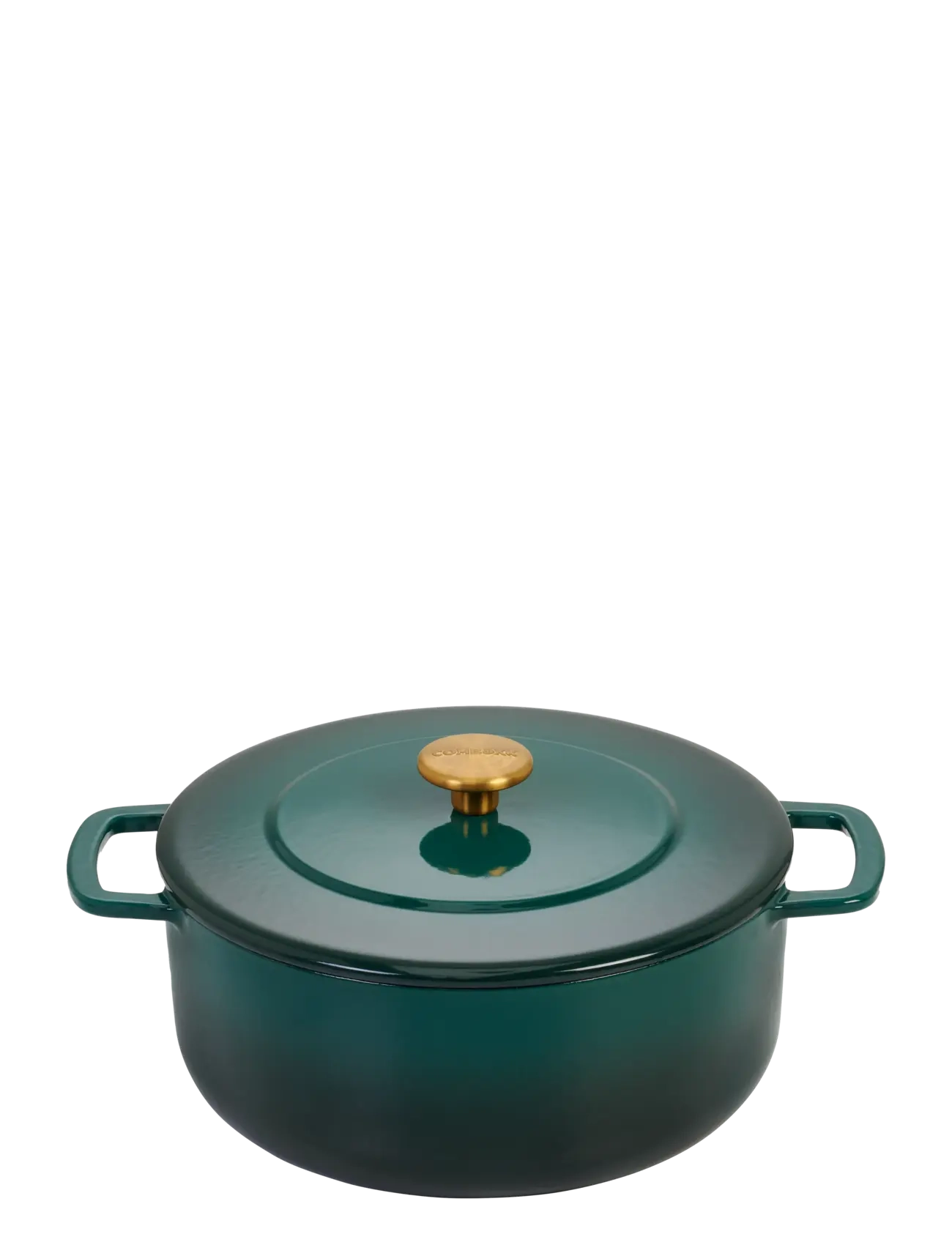 Combekk Dutch Oven 28cm Enameled Recycled Cast Iron Holly Green with gold knob - Köök - GREEN / green