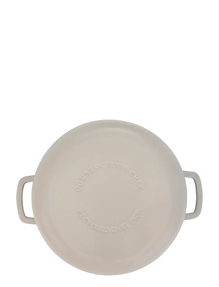 Combekk - Dutch Oven 28cm Enameled Recycled Cast Iron Sand with gold knob - gusseisen töpfe - creme - 4