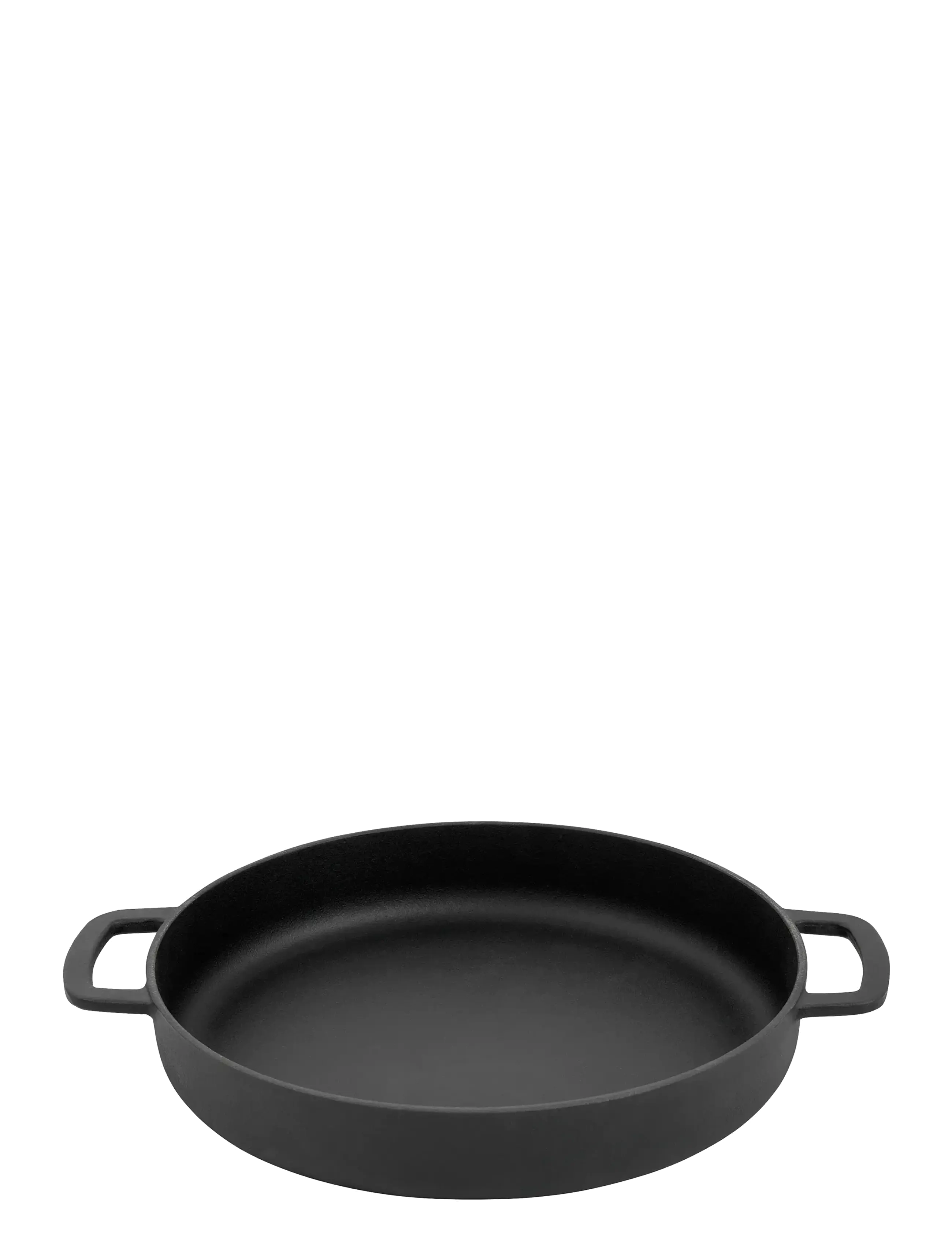 Combekk Skillet 28cm Enameled Recycled Cast Iron Matt Black - Combekk - BLACK / black