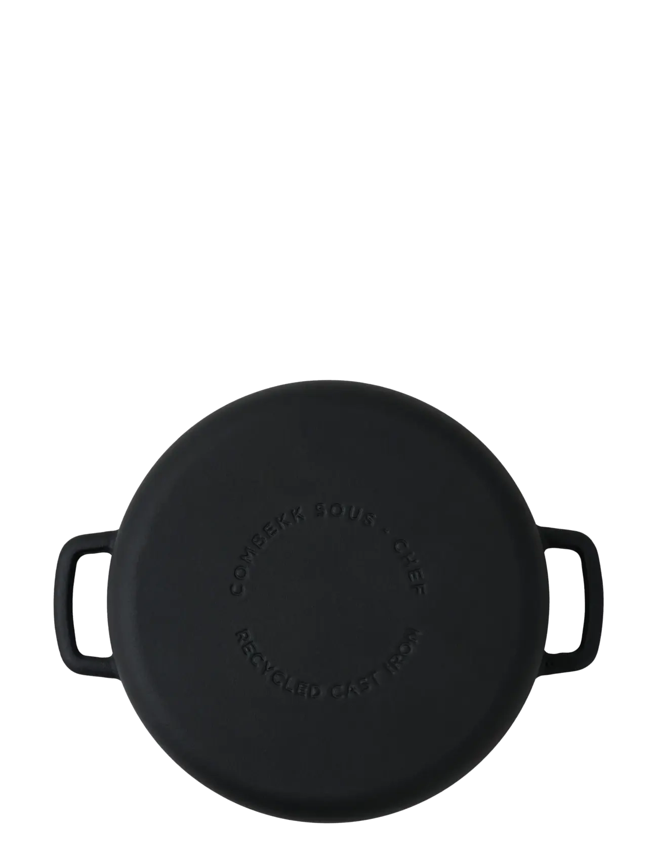 Combekk - Skillet 28cm Enameled Recycled Cast Iron Matt Black - gusseisen töpfe - black - 3