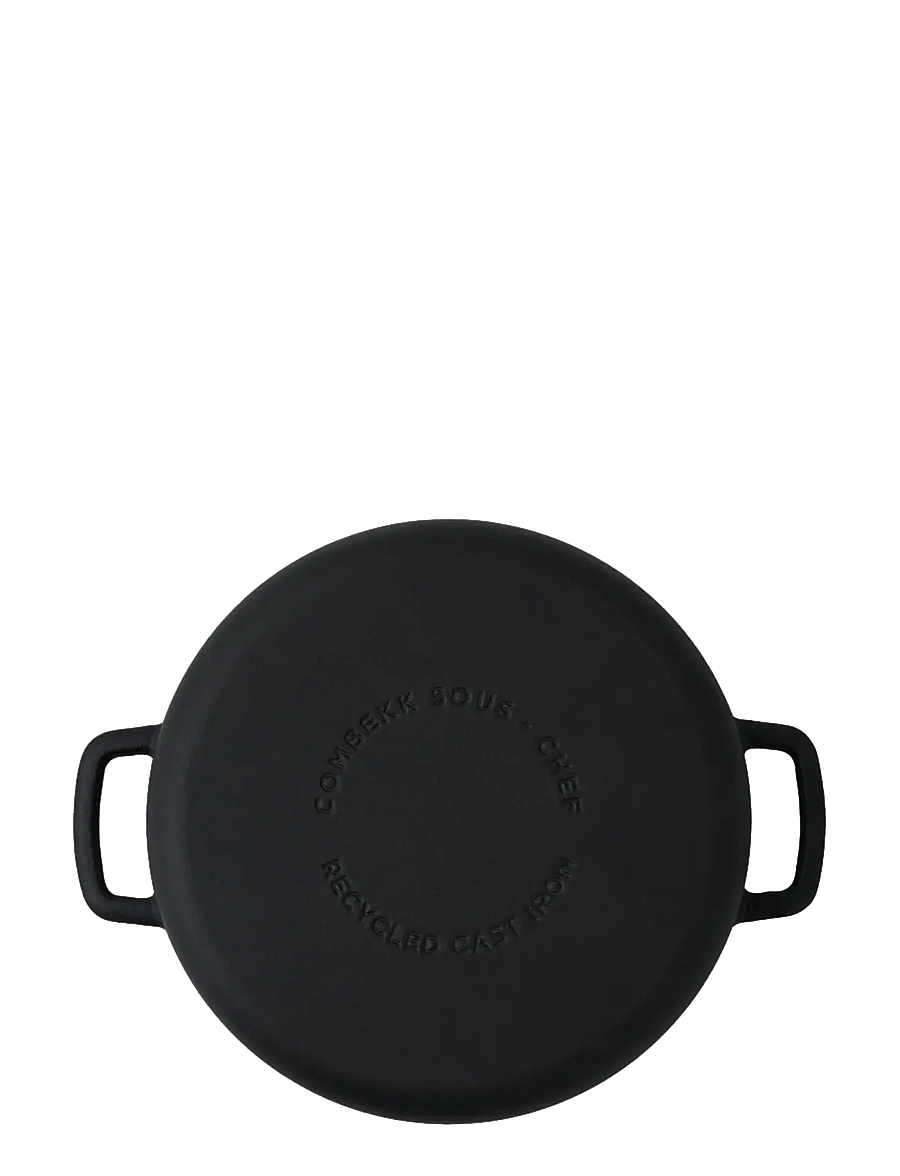Combekk - Skillet 28cm Enameled Recycled Cast Iron Matt Black - gusseisen töpfe - black - 3