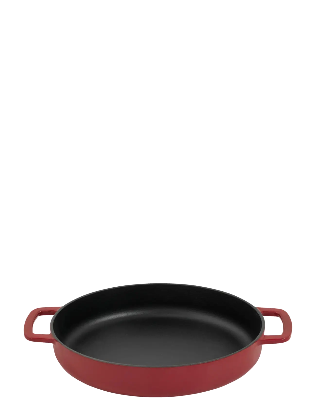 Combekk Skillet 28cm Enameled Recycled Cast Iron Bordeaux - Combekk - RED / red