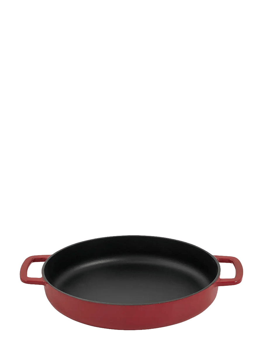 Combekk - Skillet 28cm Enameled Recycled Cast Iron Bordeaux - gusseisen töpfe - red - 1