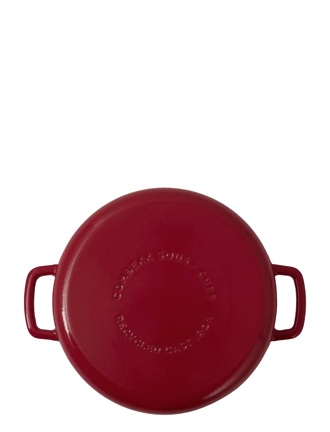 Combekk - Skillet 28cm Enameled Recycled Cast Iron Bordeaux - gusseisen töpfe - red - 2