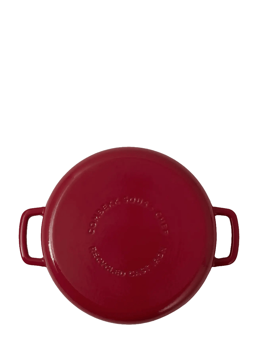 Combekk - Skillet 28cm Enameled Recycled Cast Iron Bordeaux - gusseisen töpfe - red - 2