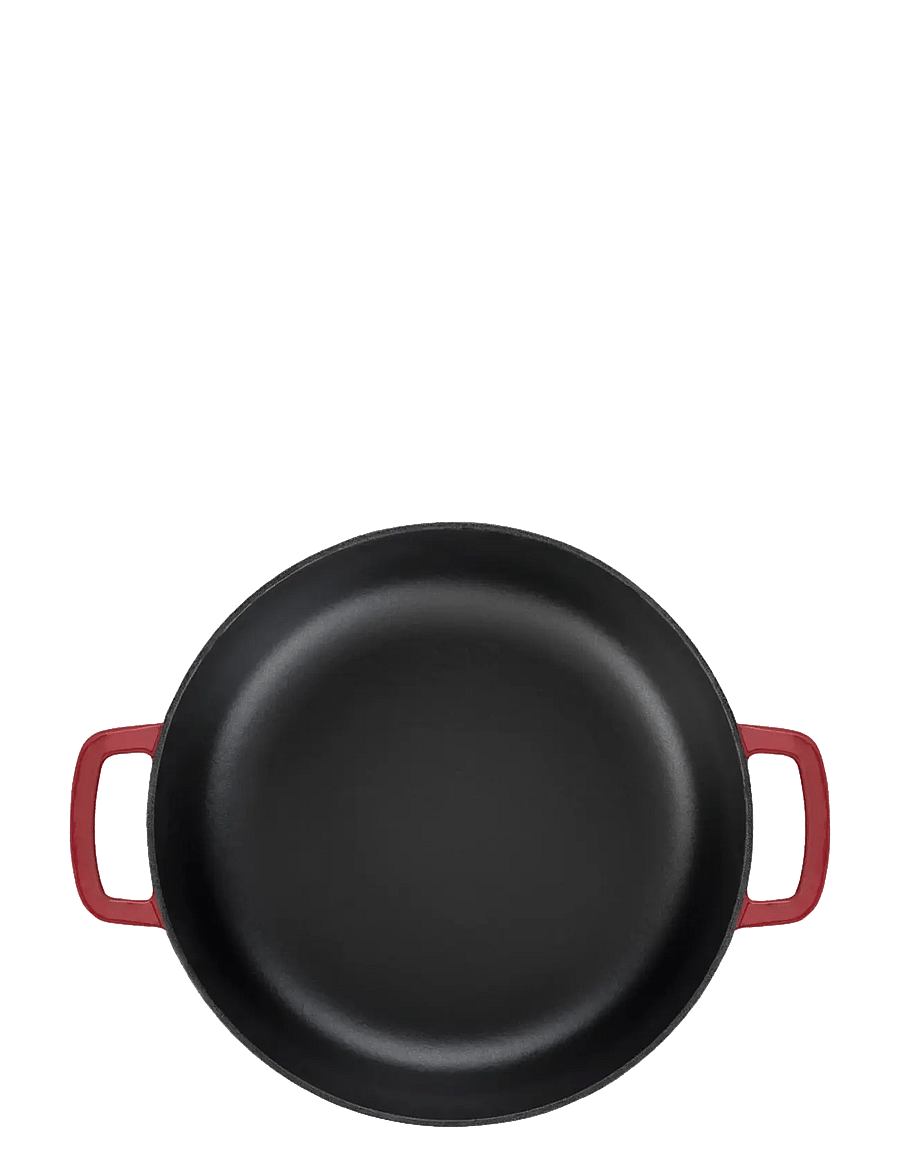 Combekk - Skillet 28cm Enameled Recycled Cast Iron Bordeaux - gusseisen töpfe - red - 3