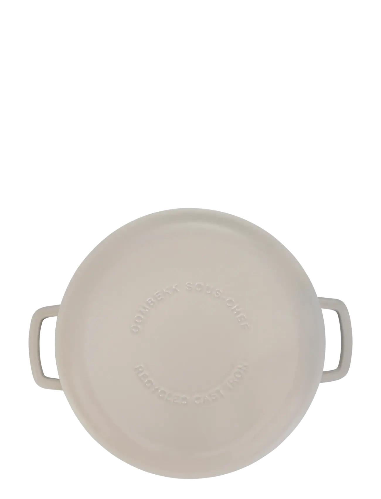 Combekk - Skillet 28cm Enameled Recycled Cast Iron Sand - gusseisen töpfe - creme - 3
