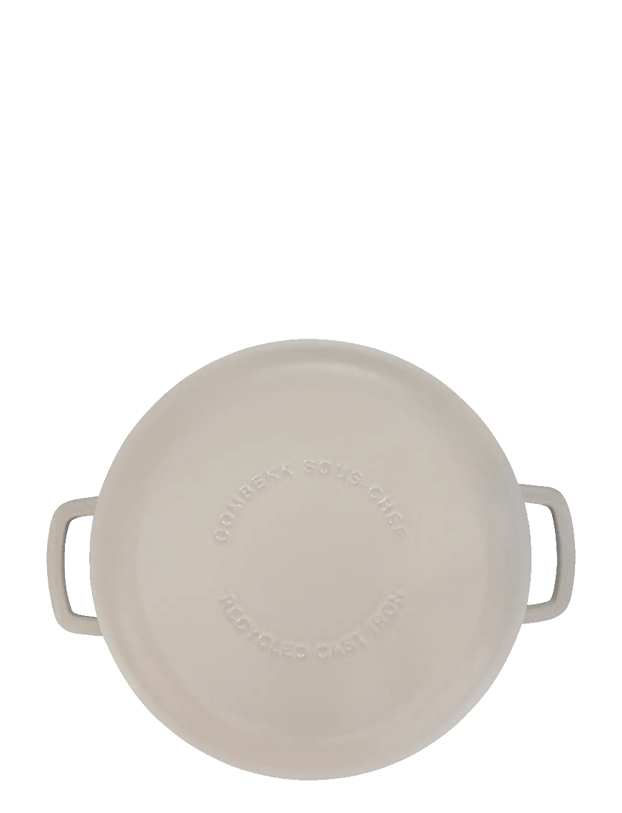 Combekk - Skillet 28cm Enameled Recycled Cast Iron Sand - gusseisen töpfe - creme - 3