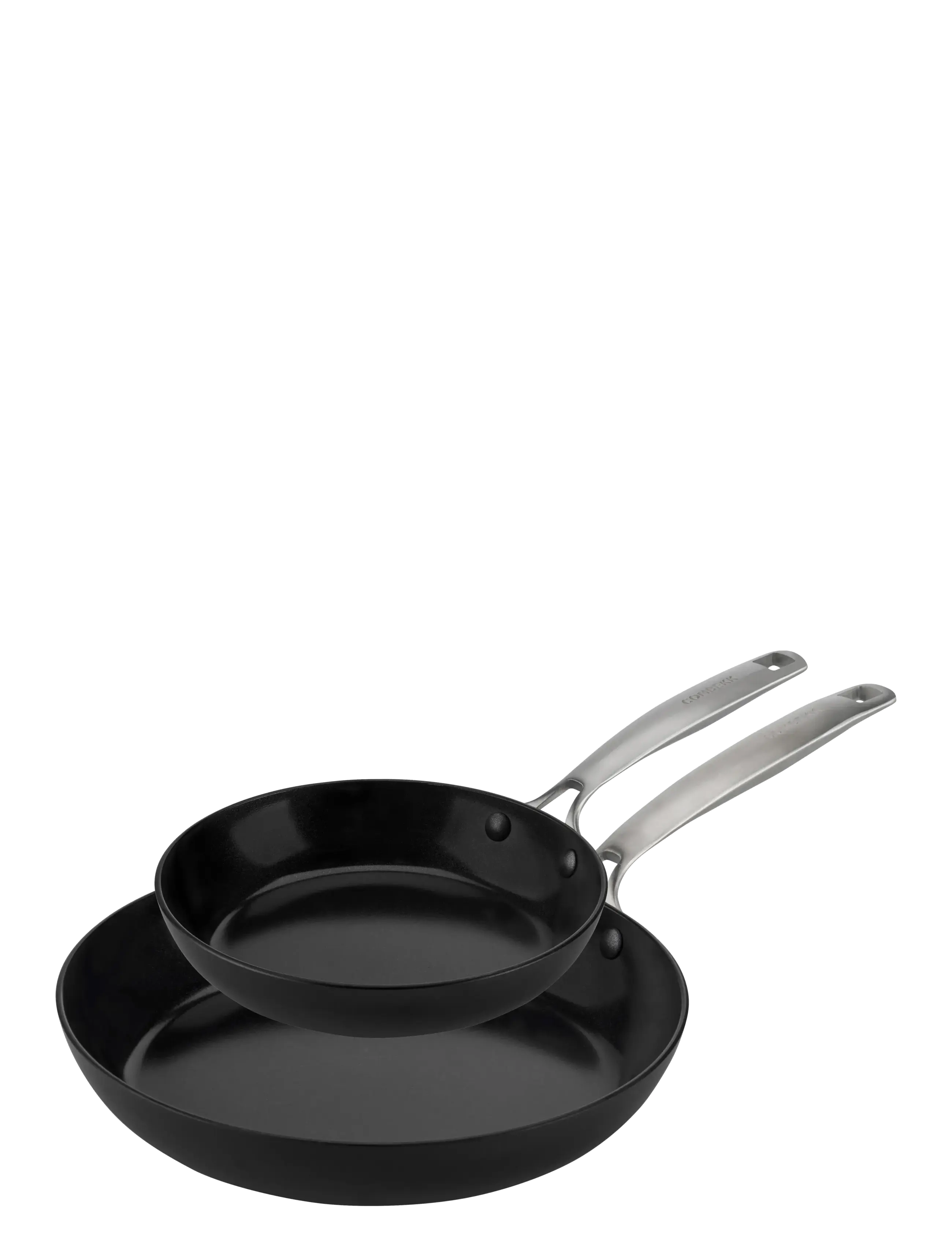 Combekk Fry Pan 2pcs set 20&28cm BLACK - Element Expert - Patelnie i żeliwne rondle - BLACK / black