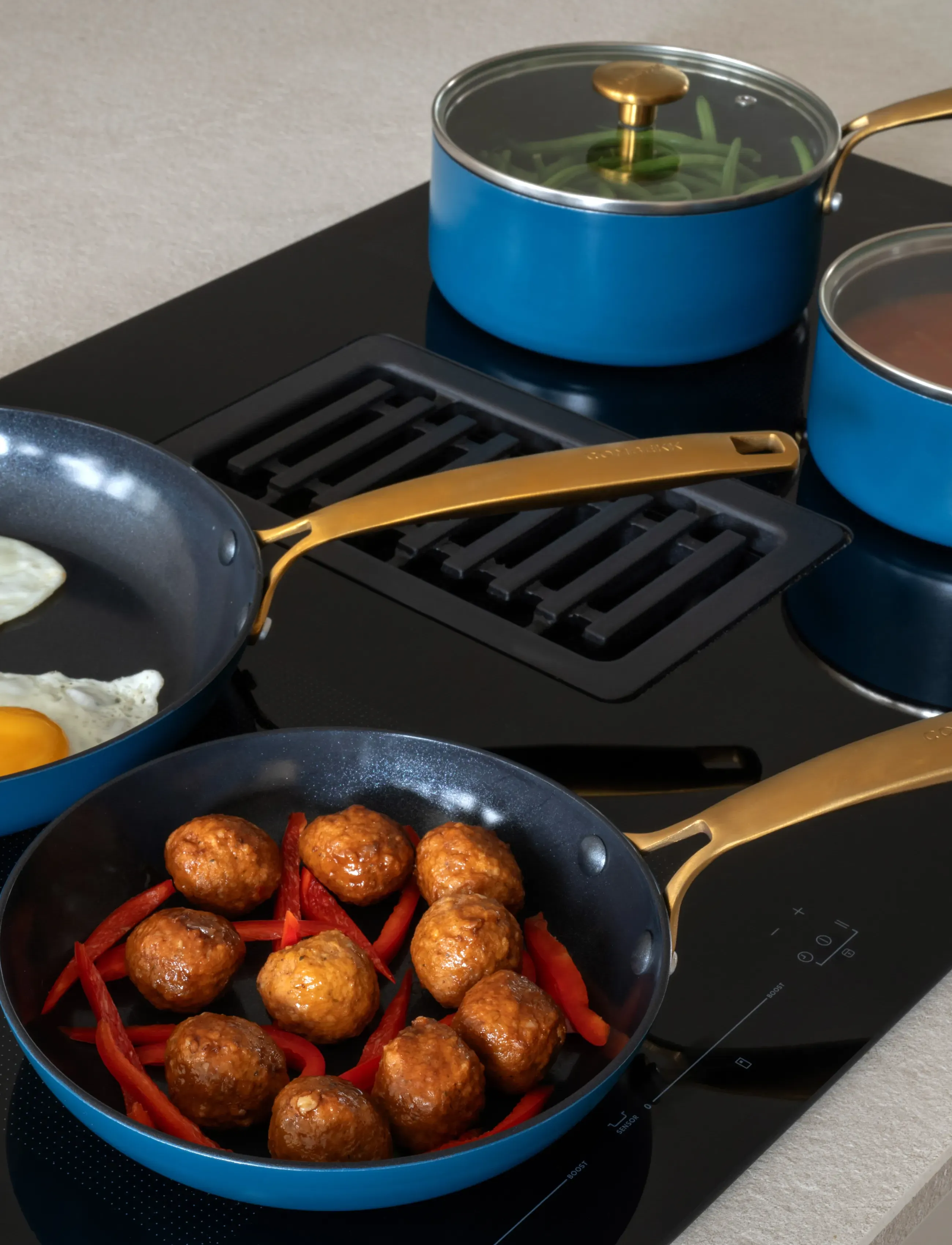 Combekk Fry Pan 2pcs set 20&28cm OCEAN BLUE - Element Expert - Confirmation - BLUE / blue