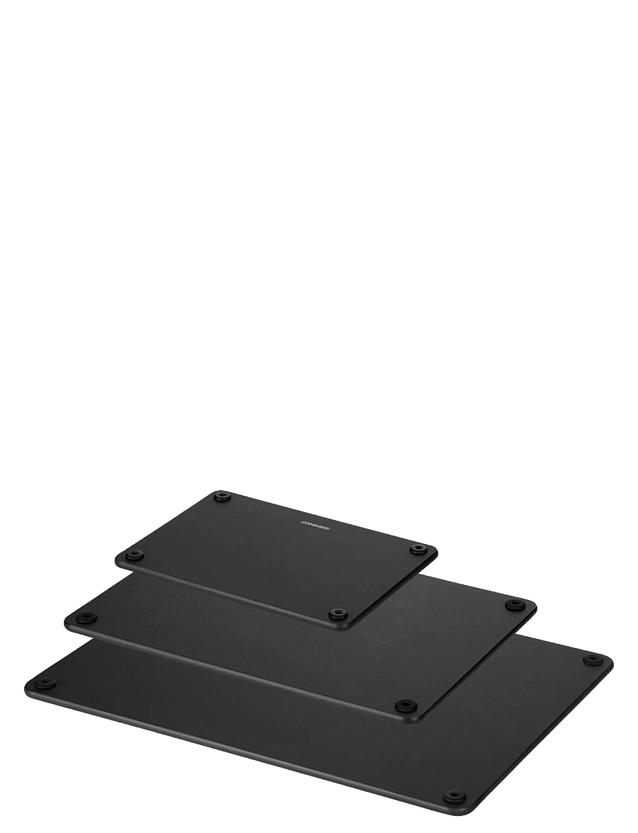Combekk - Cutting board Set of 3 black - schneidebretter - black - 1