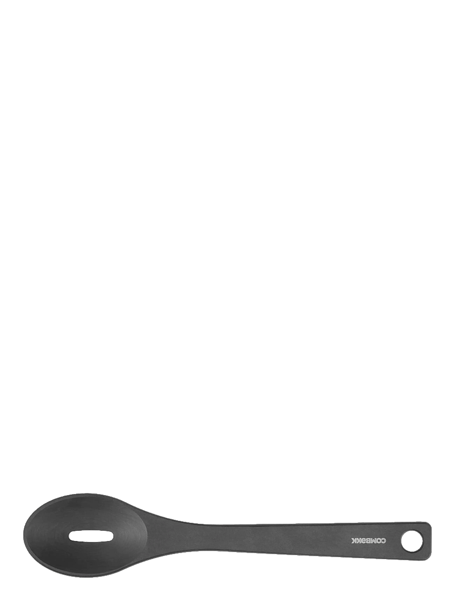 Combekk - Utensil hole spoon eco-friendly wood fibre black - cuillères et louches - black - 2