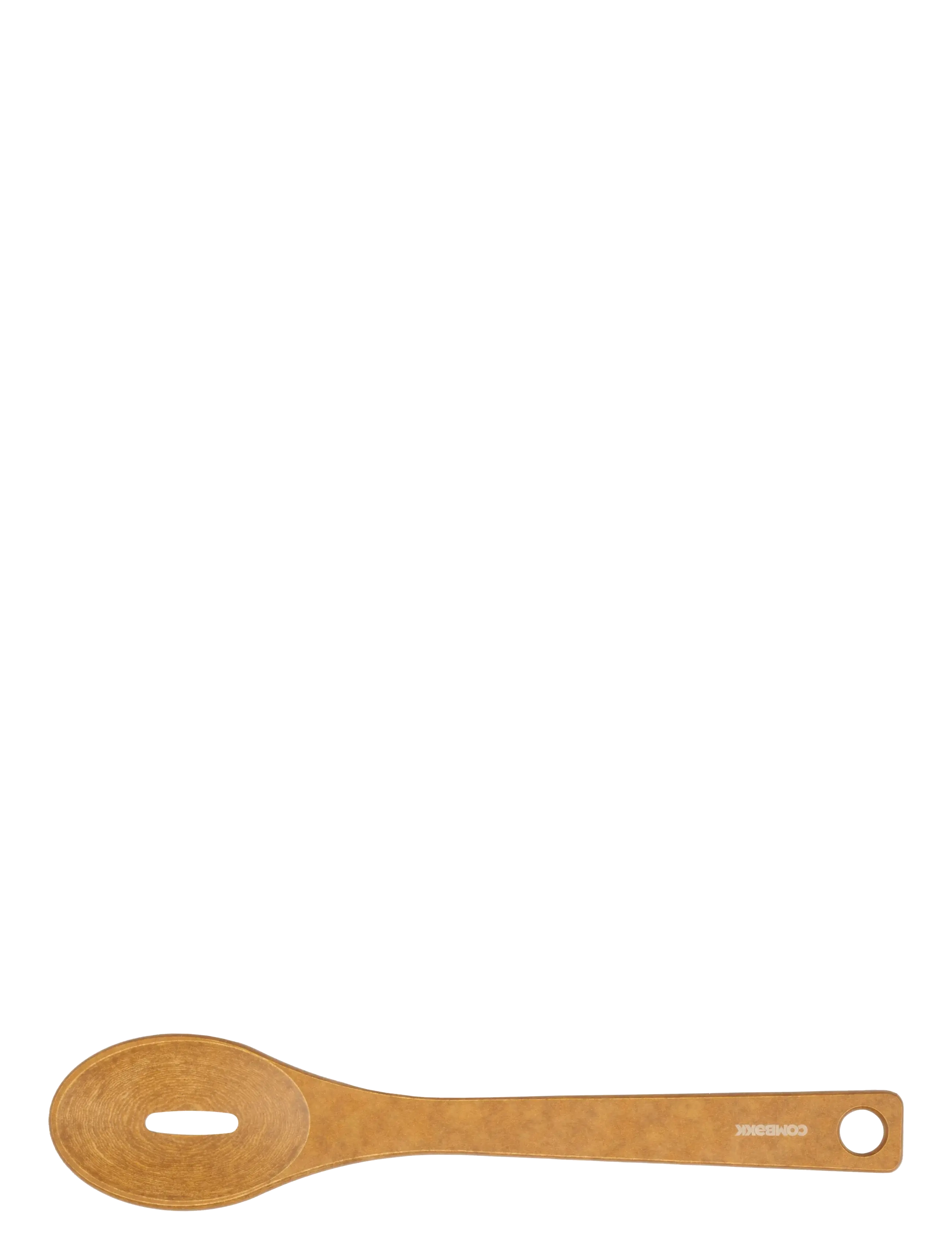 Combekk - Utensil hole spoon eco-friendly wood fibre brown - spoons, scoops & ladels - brown - 1