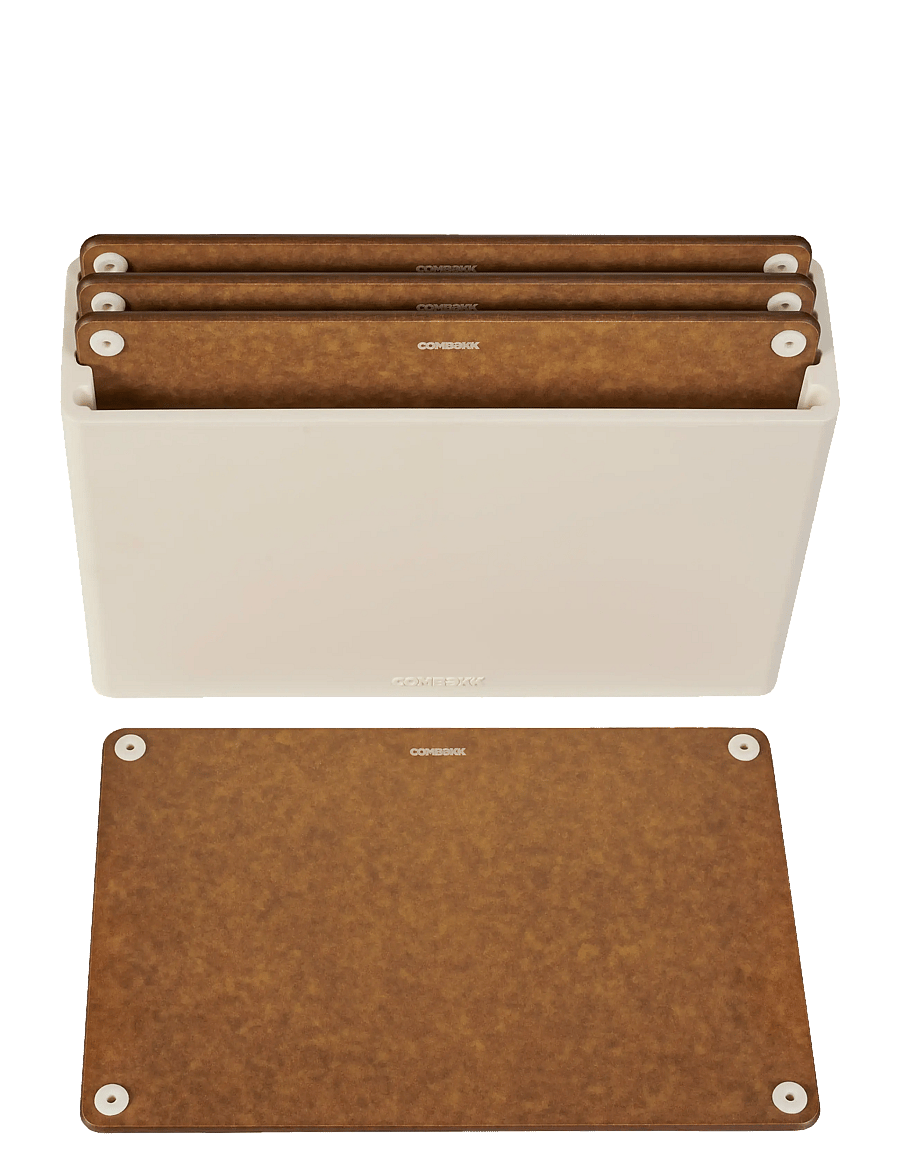 Combekk - Cutting Board Station 4 pcs Sand/Brown - brown - 1