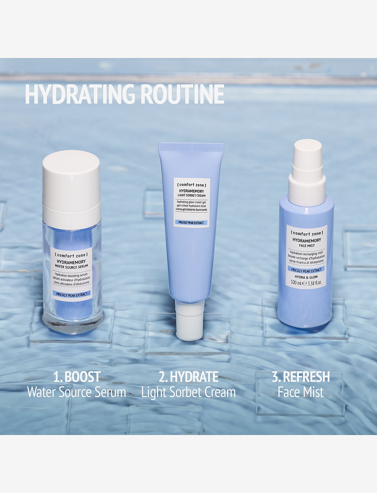 Comfort Zone - Hydramemory Face Mist - izsmidzināms līdzeklis sejai - clear - 5