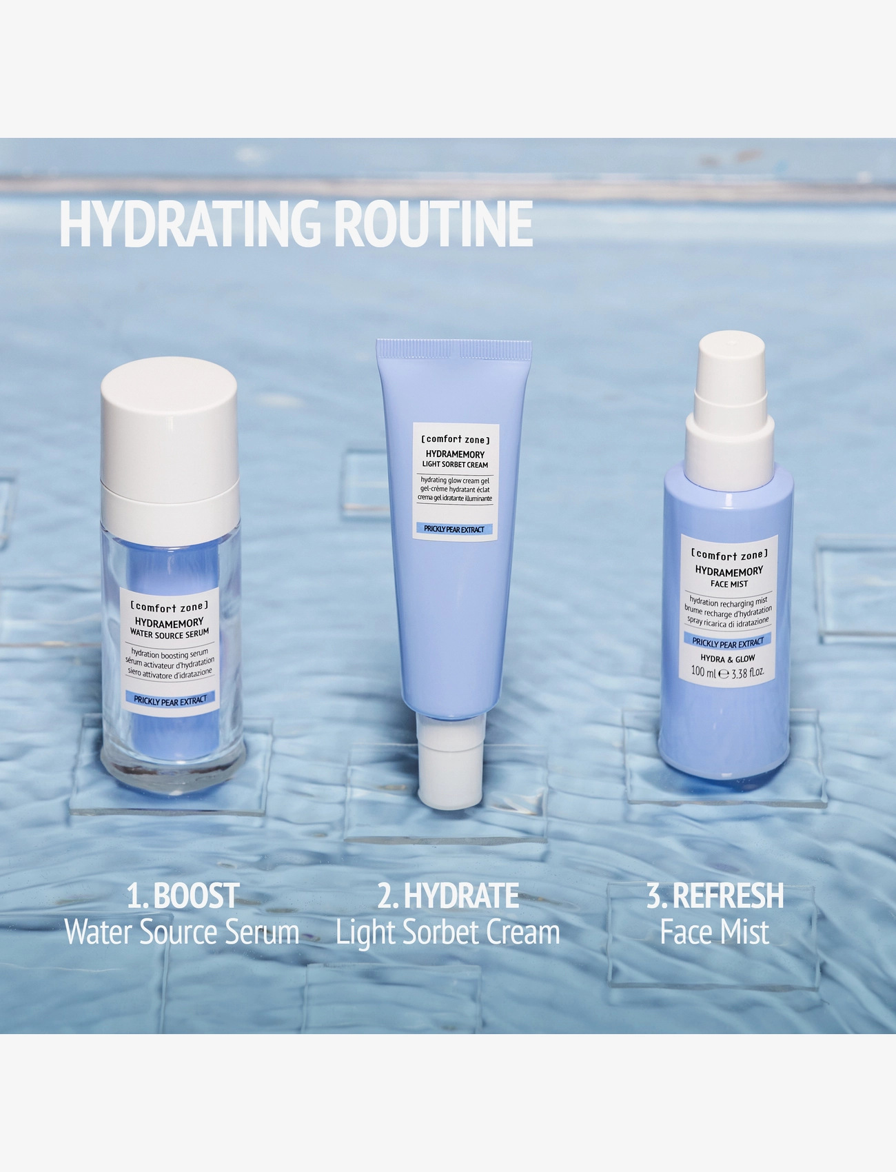 Comfort Zone - Hydramemory Face Mist - ansiktsmist - clear - 5