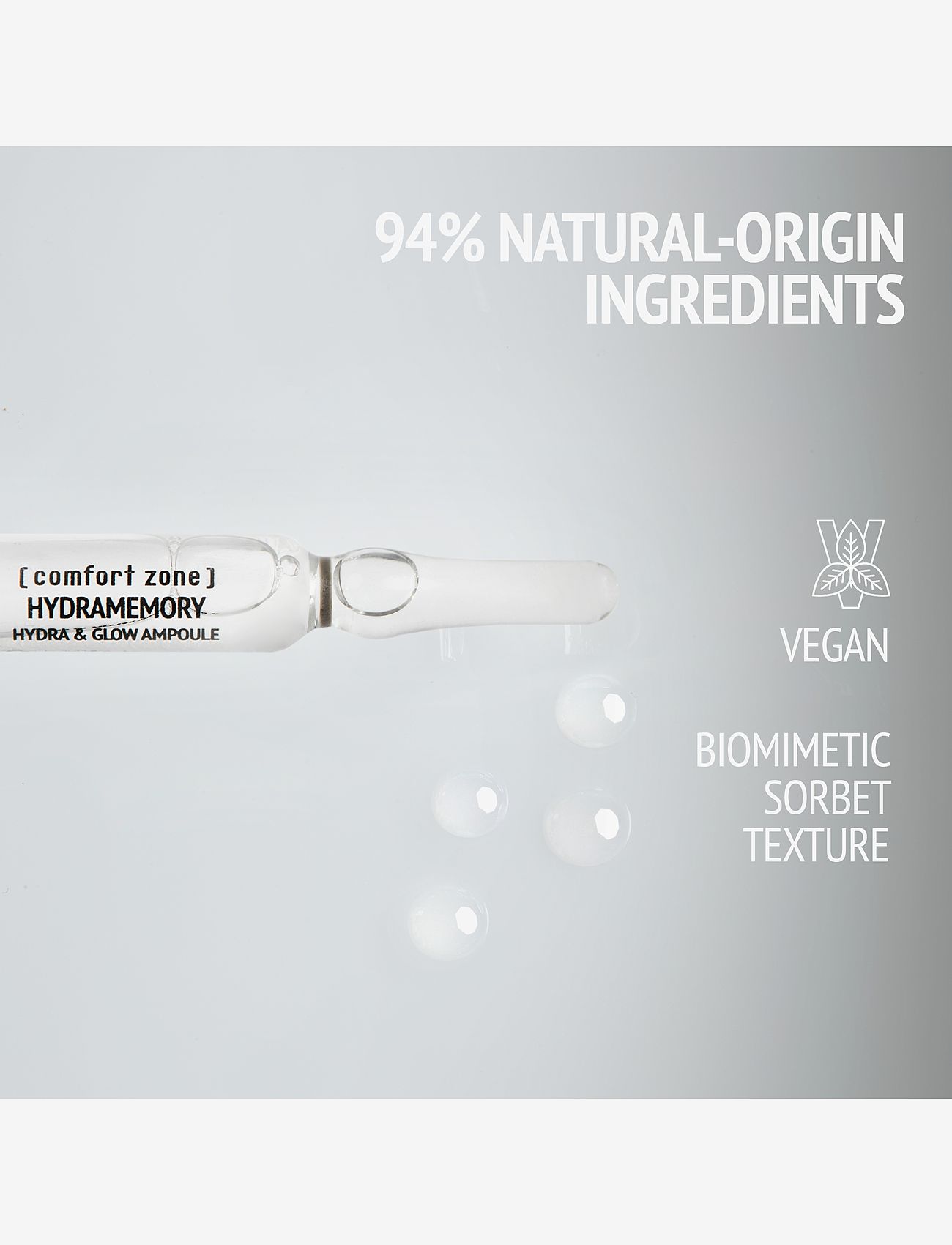 Comfort Zone - Hydramemory Hydra & Glow Face ampoule - seerumid - clear - 4