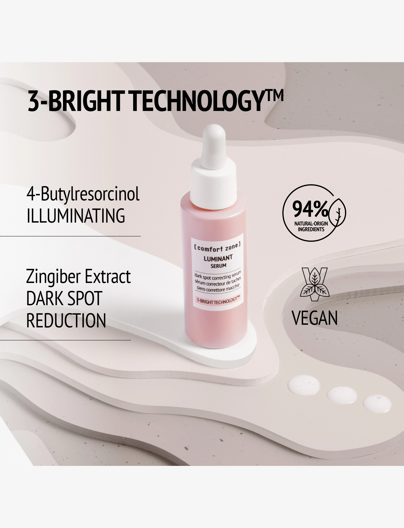 Comfort Zone - Luminant Dark Spot Correcting Serum - serum - clear - 4