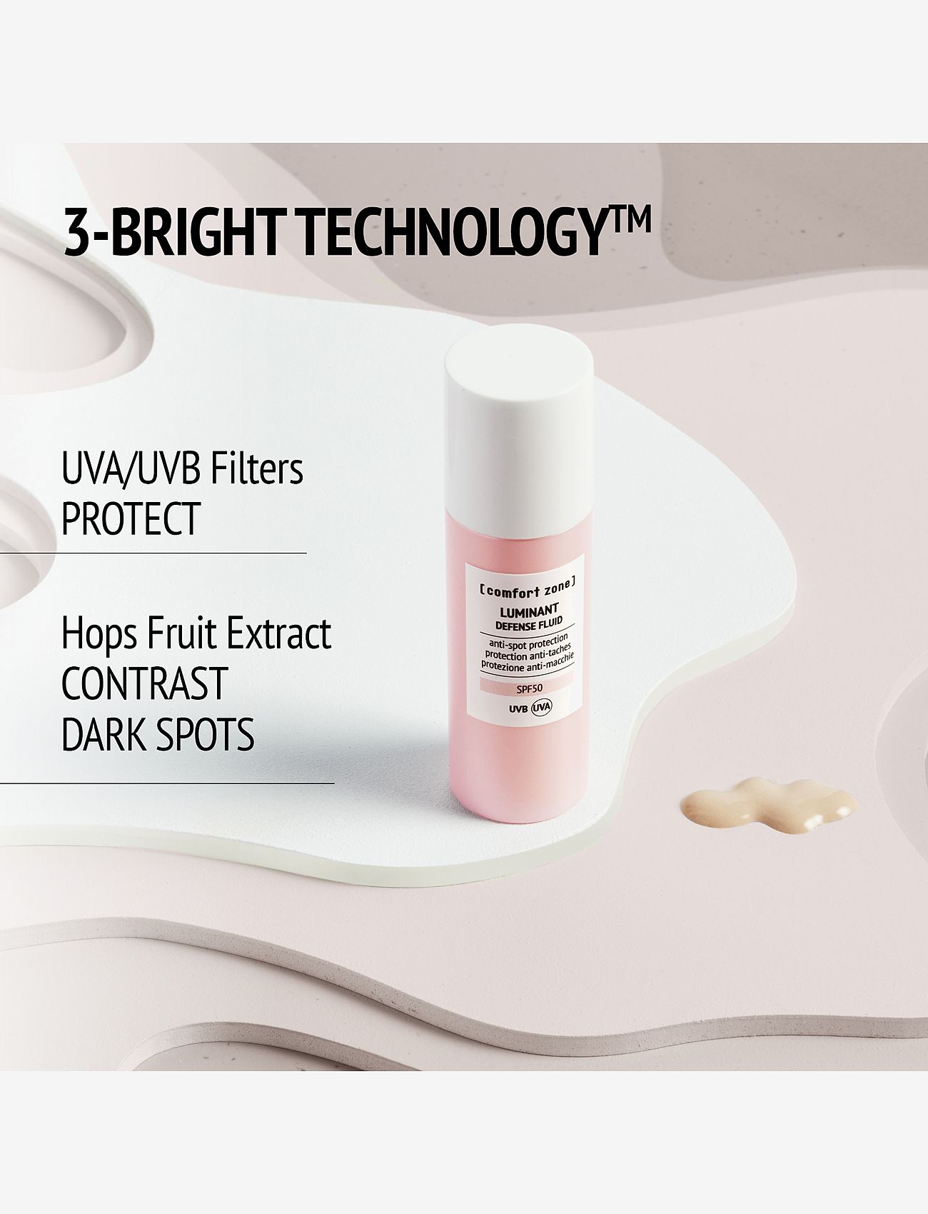 Comfort Zone - Luminant Anti-spot Protection SPF50 - päevakreemid - clear - 3