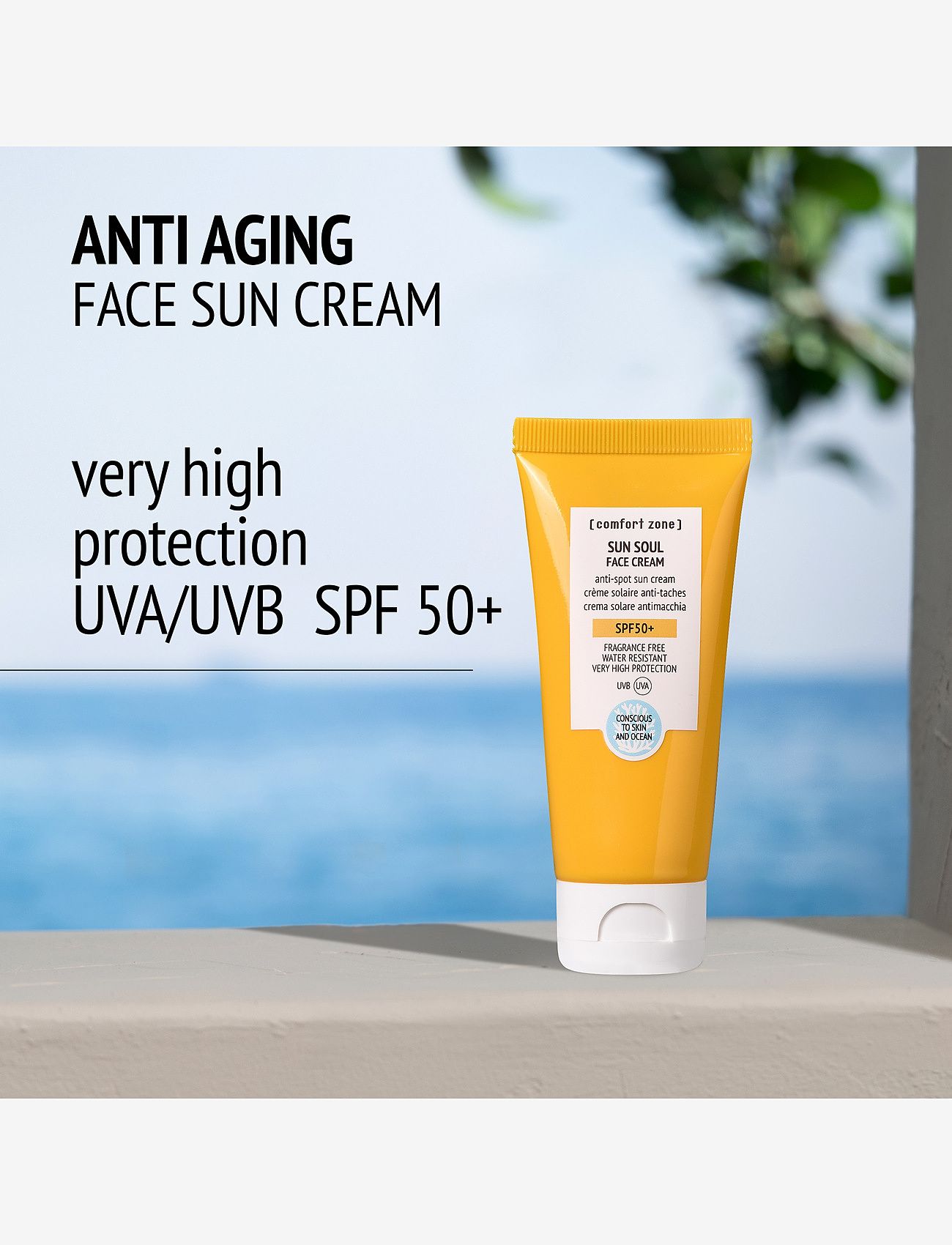 Comfort Zone - Sun Soul Face Cream SPF50+ - för ansiktet - clear - 1