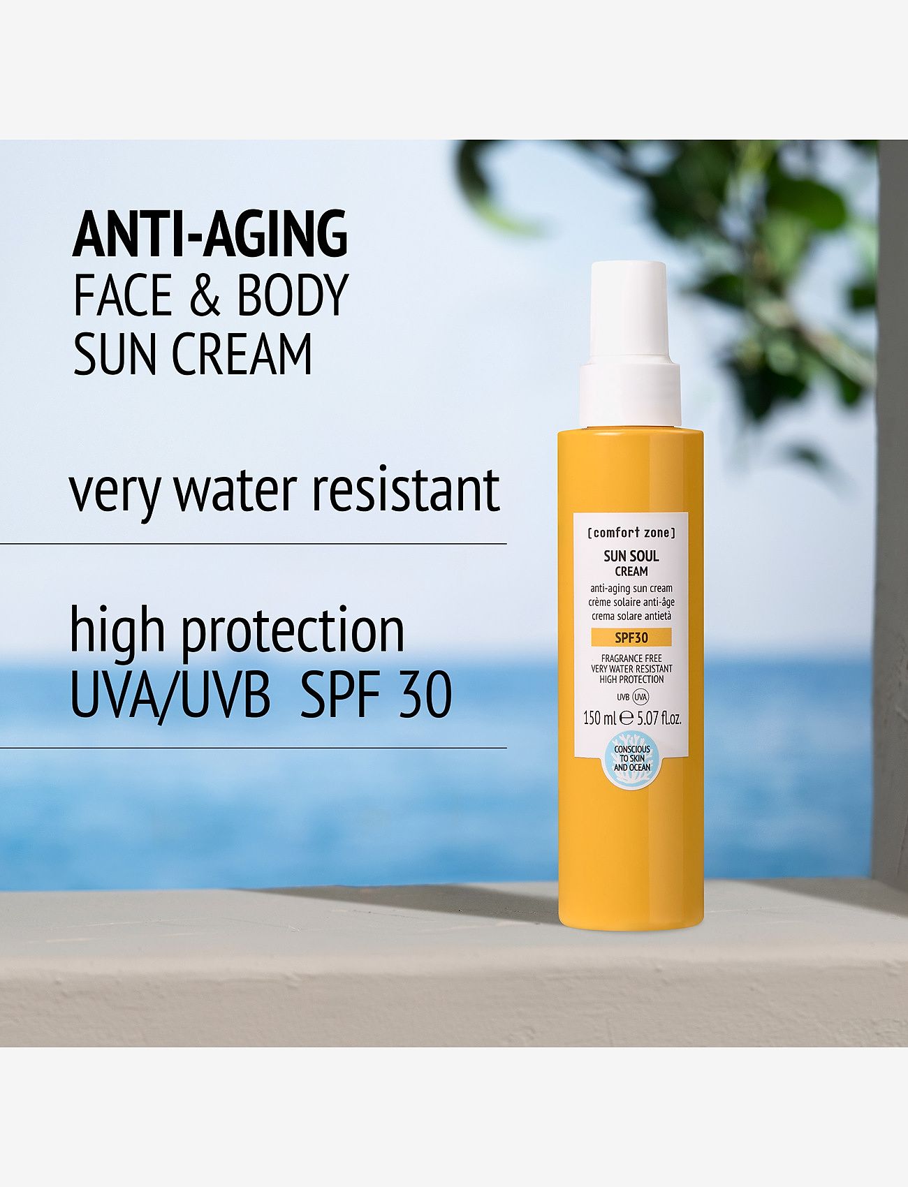 Comfort Zone - Sun Soul Body Face & Body Cream SPF30 - kehale - clear - 1