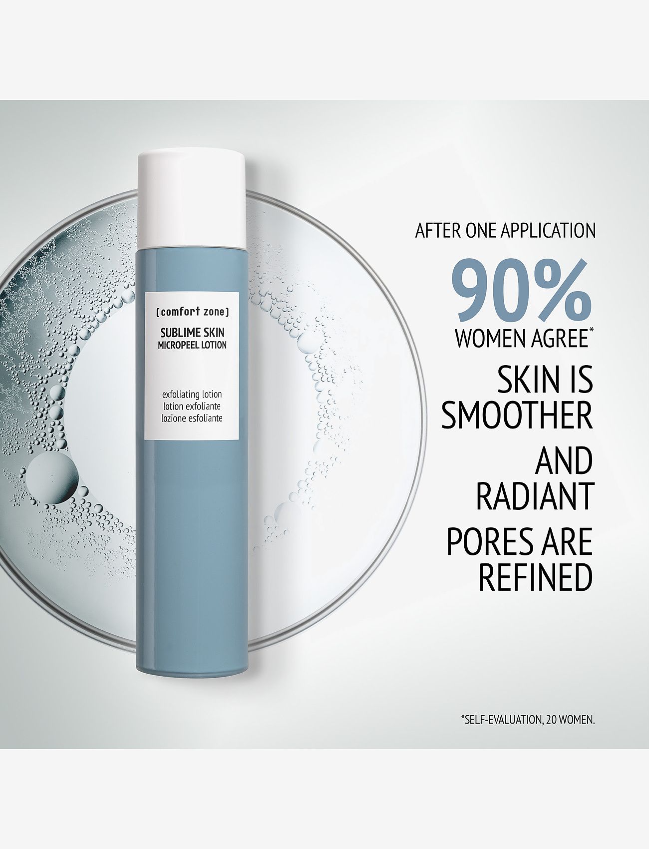 Comfort Zone - Sublime Skin Micropeel Lotion - dagkräm - clear - 1