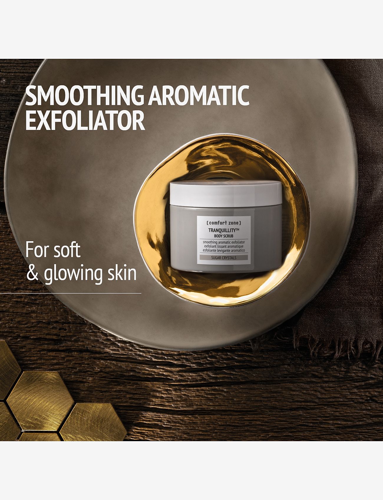 Comfort Zone - Tranquillity Body Scrub - skrubb & exfoliators - kropp  - clear - 1