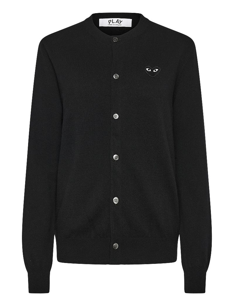Comme des Garçons - Black Heart Cardigan - cardigans - black - 0
