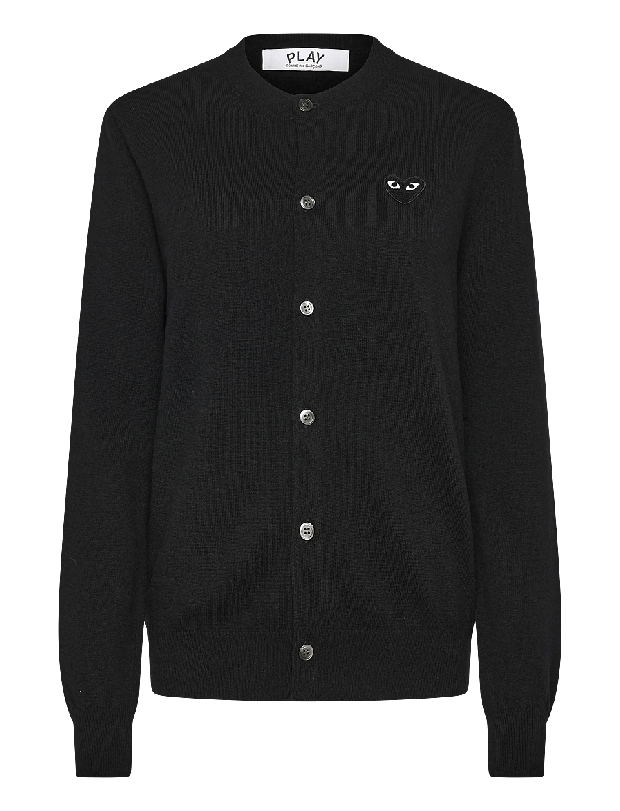 Comme des Garçons - Black Heart Cardigan - cardigans - black - 0