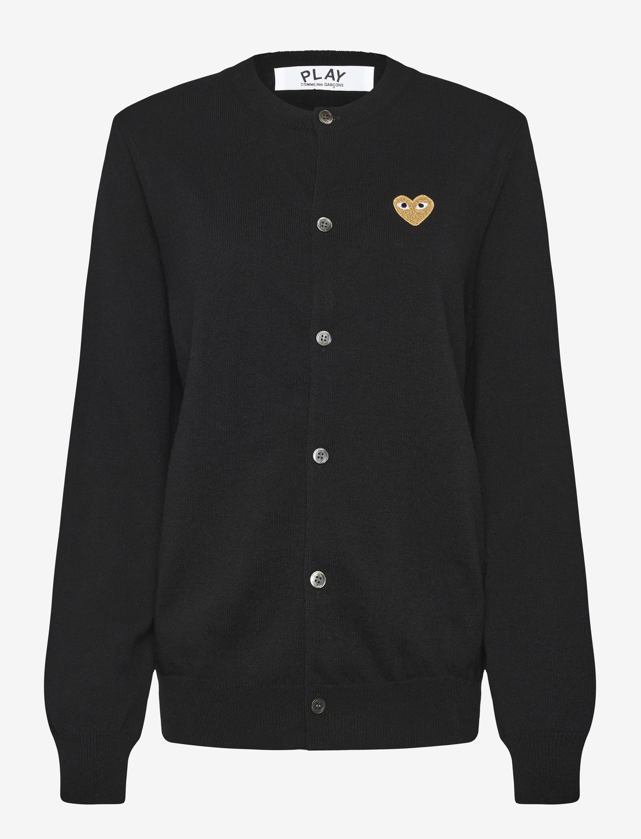 Comme des Garçons - Black Heart Cardigan - cardigans - black - 0
