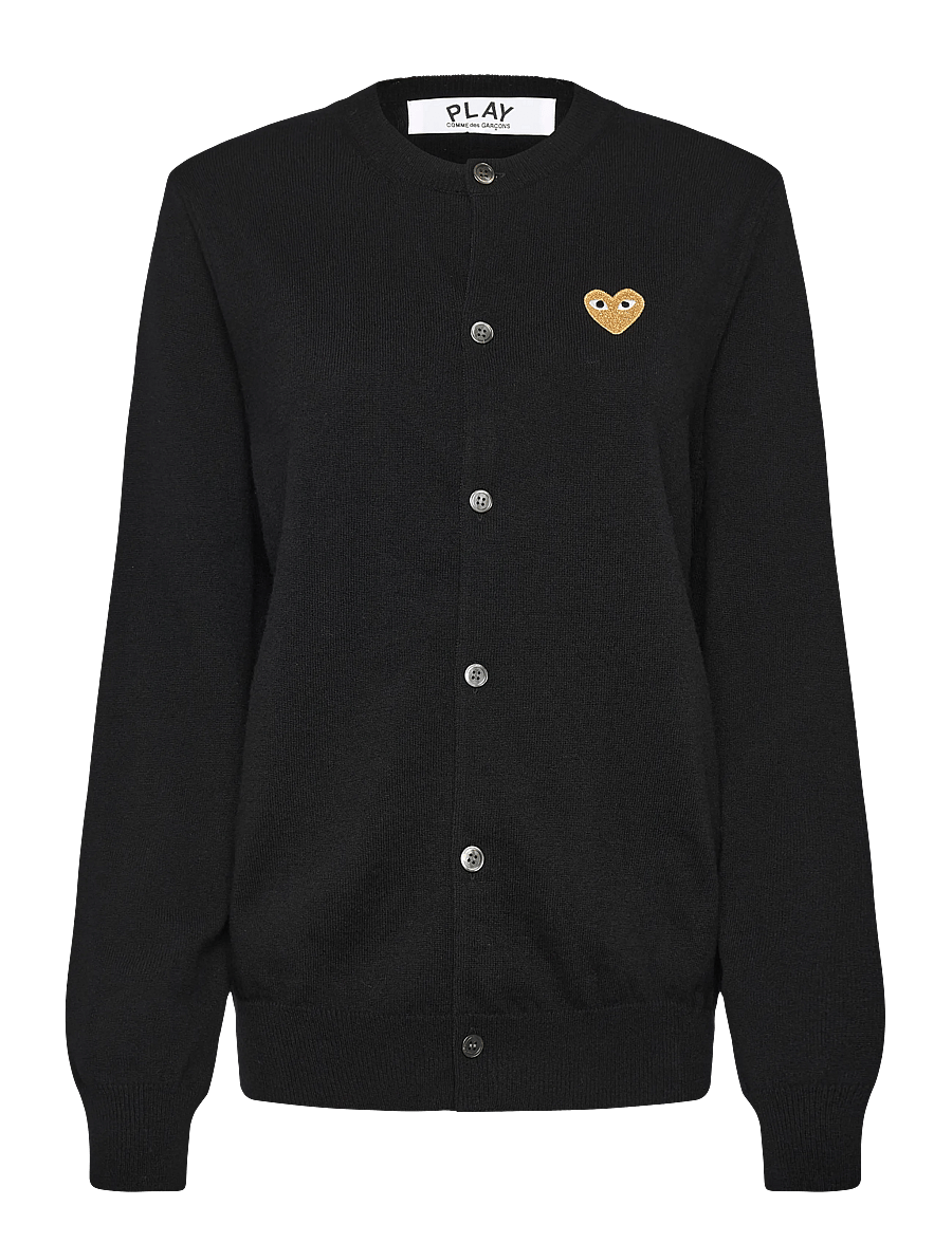 Comme des Garçons - Black Heart Cardigan - cardigans - black - 0