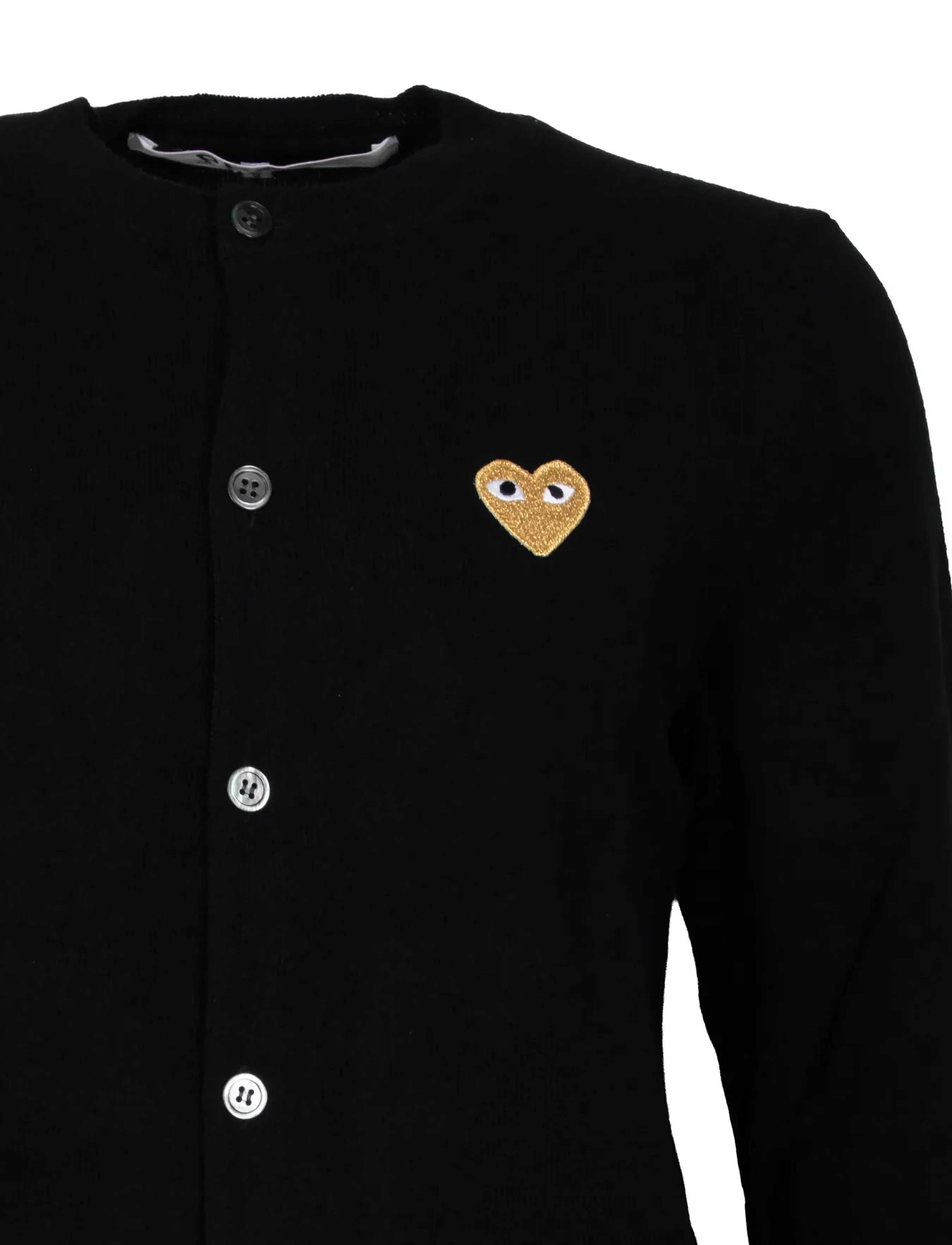 Comme des Garçons - Black Heart Cardigan - cardigans - black - 2