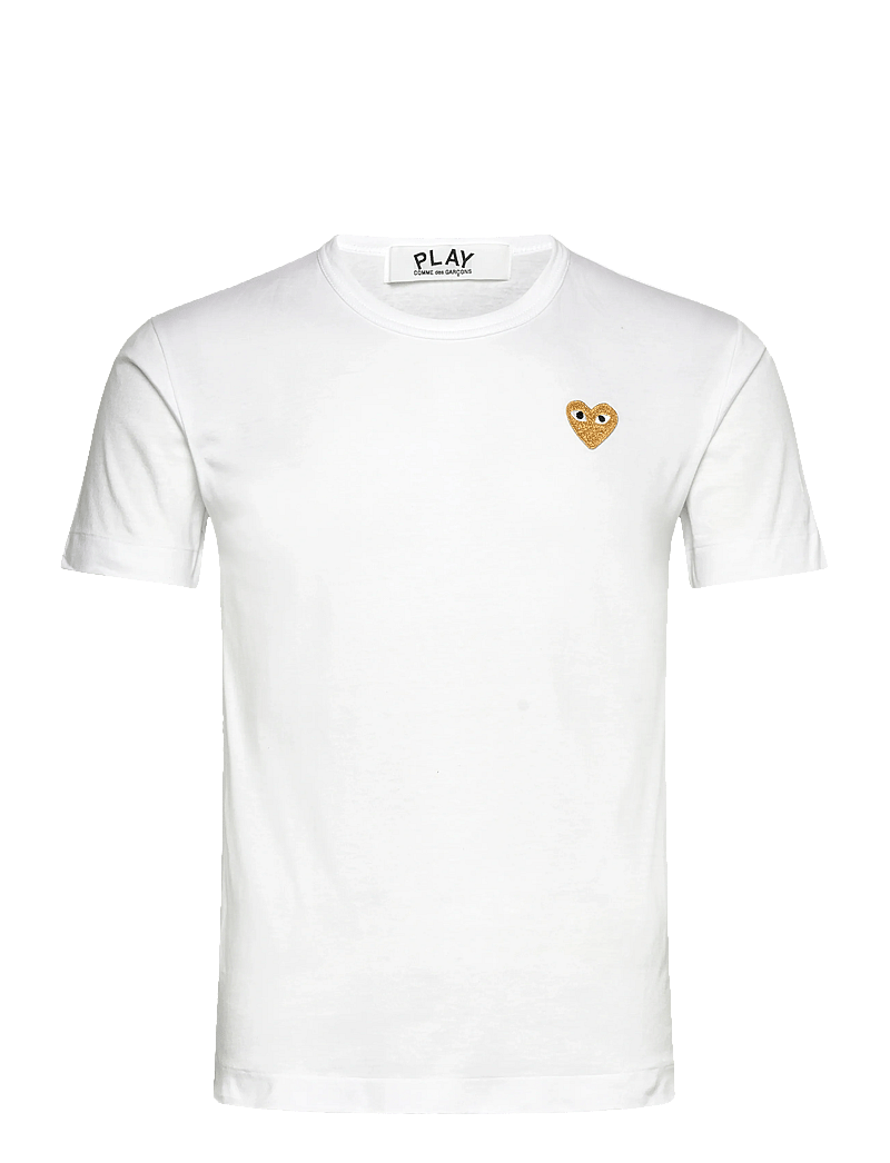 Comme des Garçons - White Heart T-Shirt - kurzärmelig - white - 0