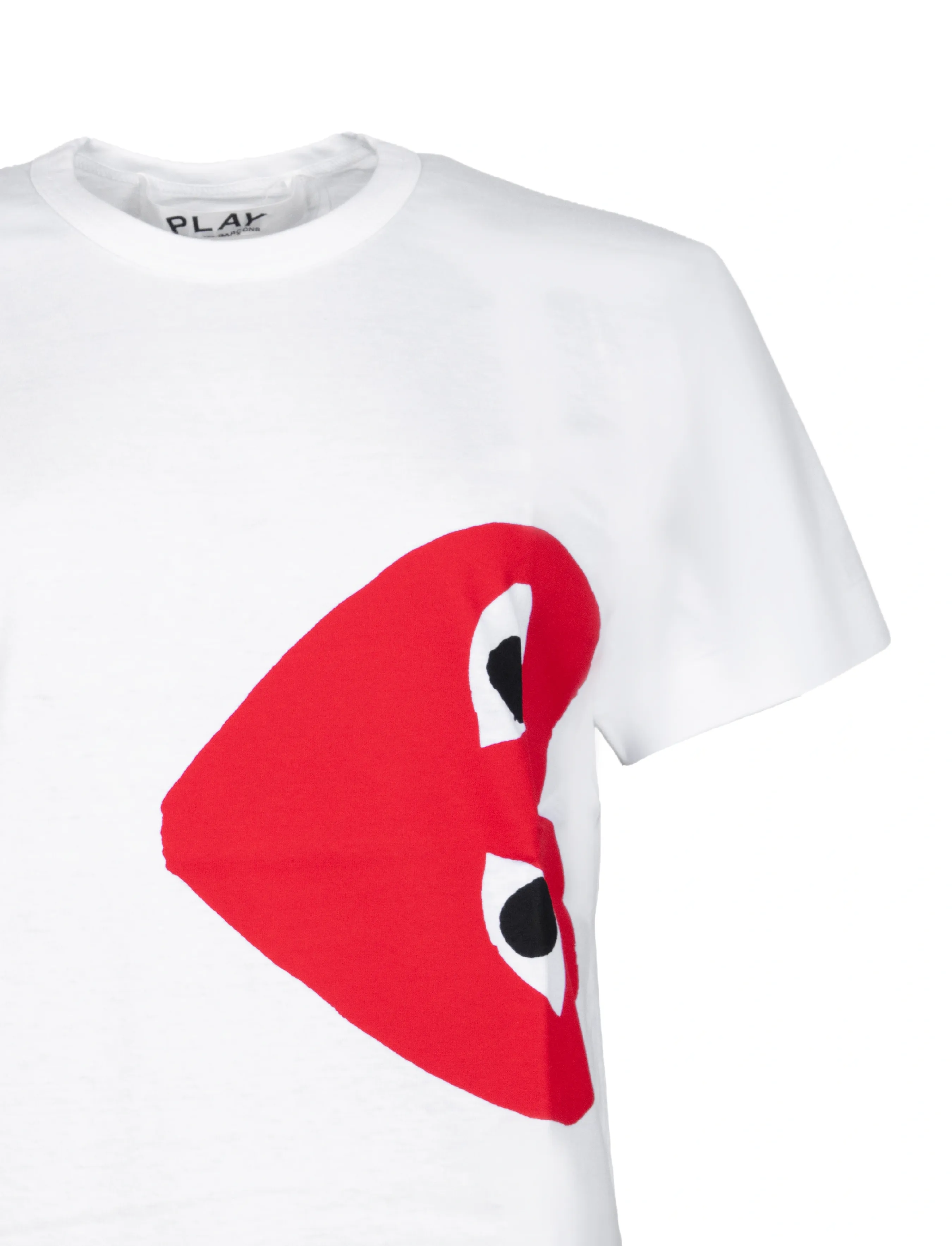 Comme des Garçons - White Heart T-Shirt - kurzärmelig - white - 2