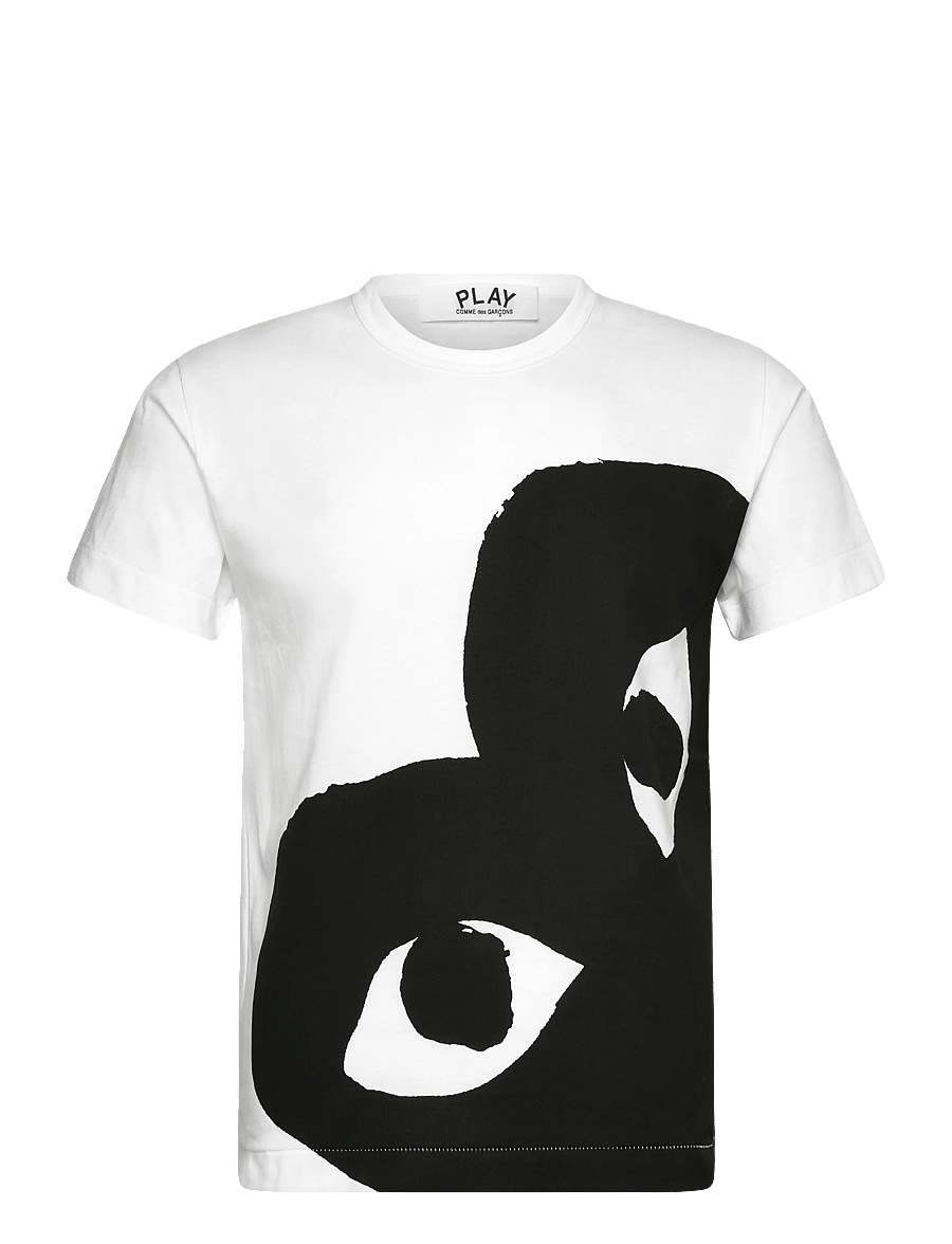 Comme des Garçons - White Heart T-Shirt - kortærmede t-shirts - white - 0