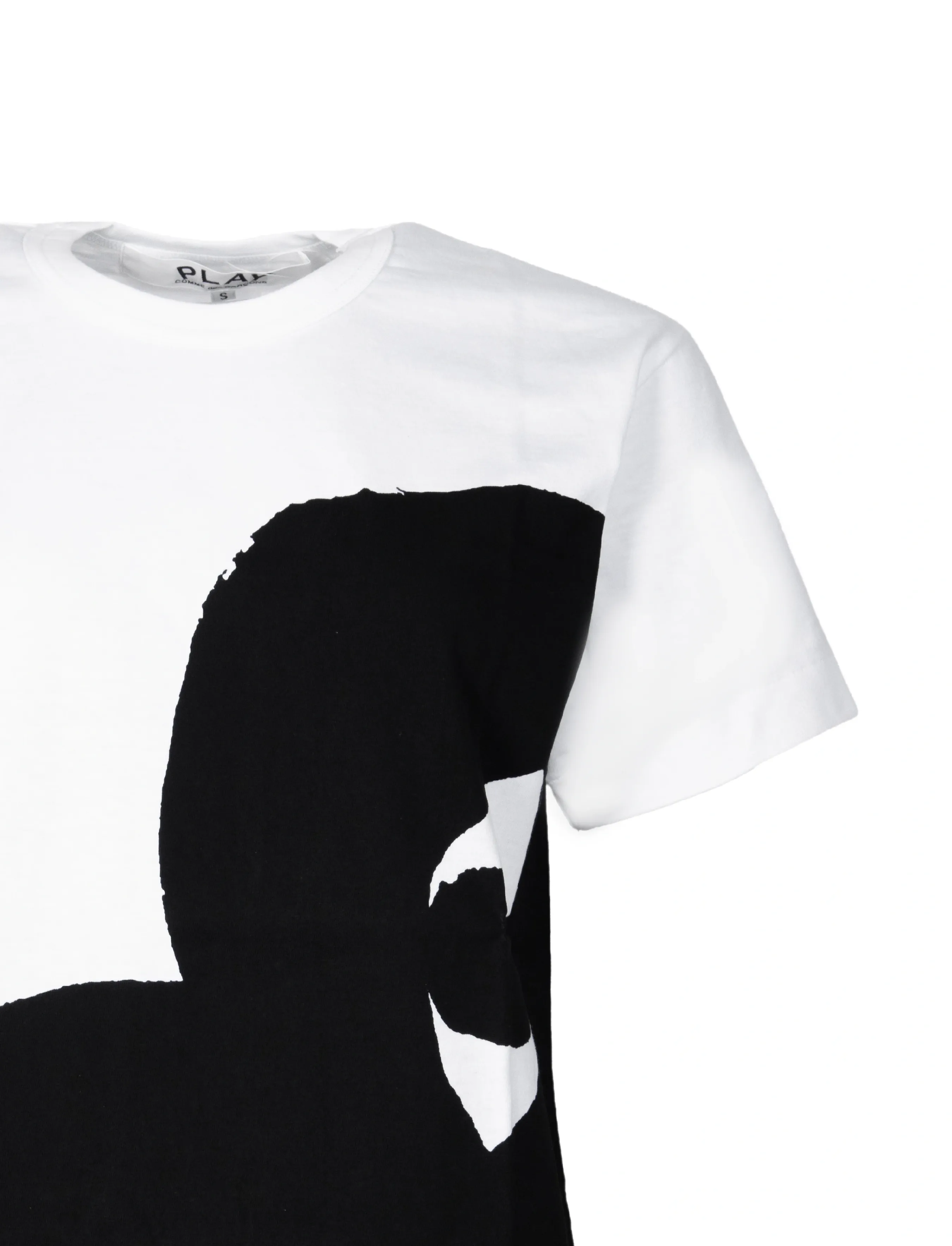 Comme des Garçons - White Heart T-Shirt - lühikeste varrukatega t-särgid - white - 2
