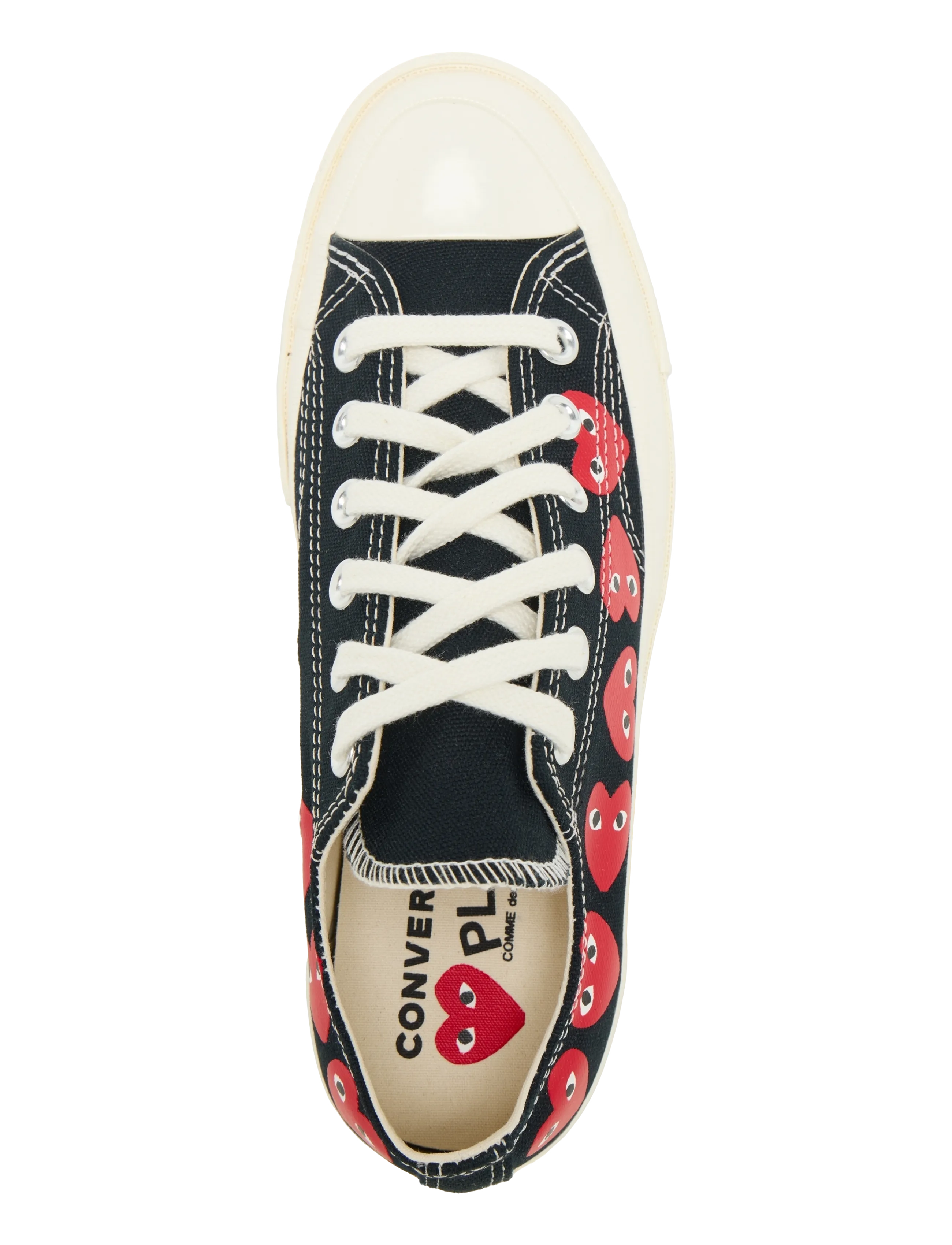 Comme des Garçons - Play Multi Heart Low Sneakers - konfirmation - black - 3