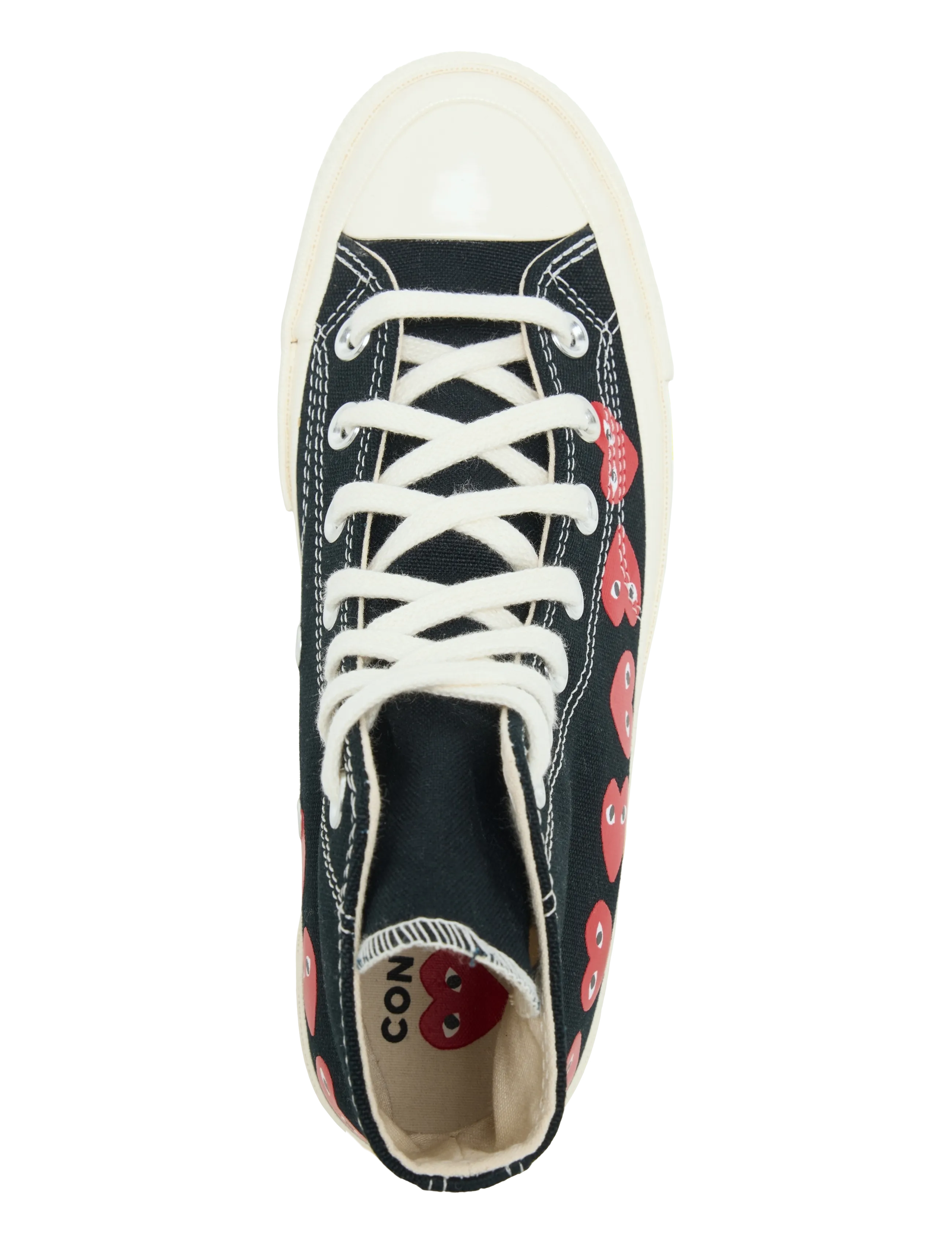 Comme des Garçons - Play Multi Heart Sneakers - black - 3