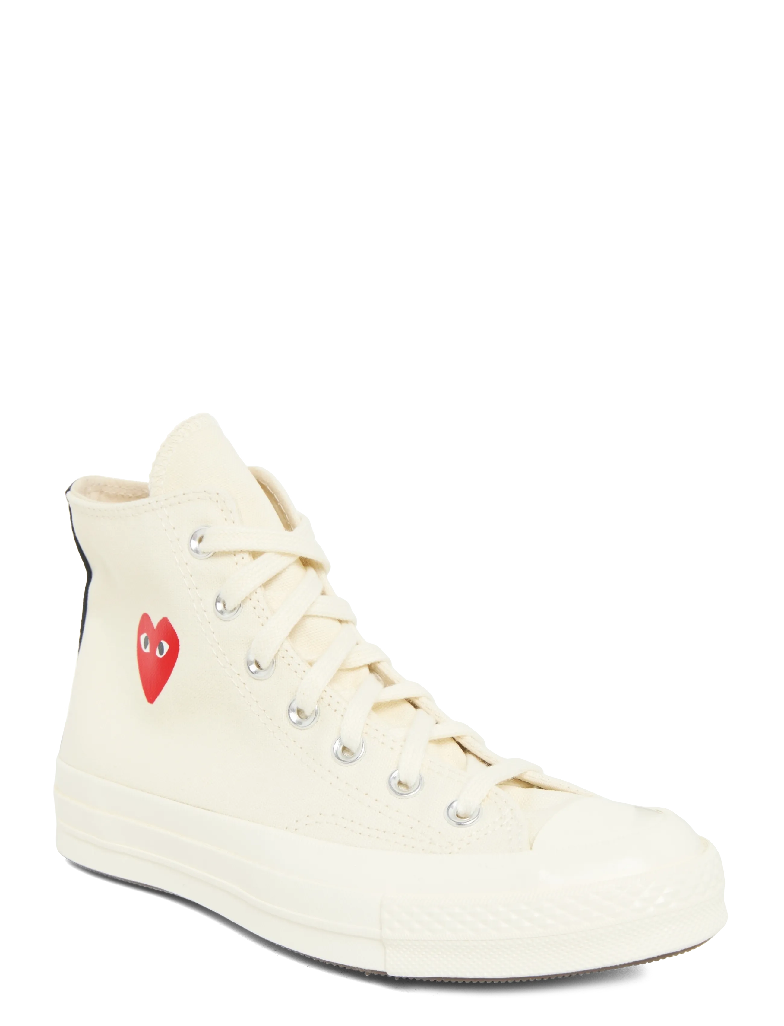 Comme des Garçons Play Converse High Top Sneakers, 40, Creme - High-top Frauen